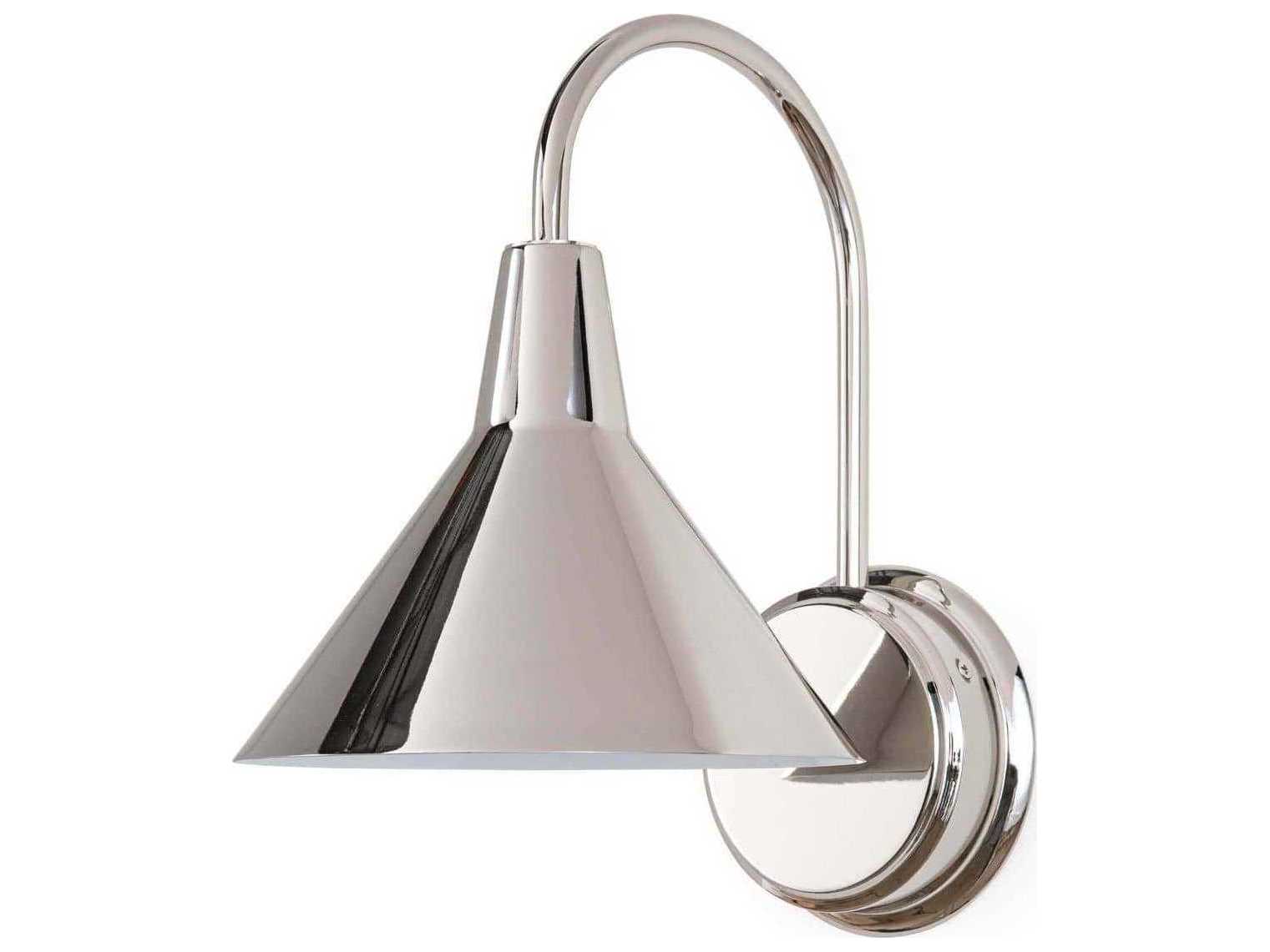 Regina Andrew Dublin 1-Light Polished Nickel Wall Sconce