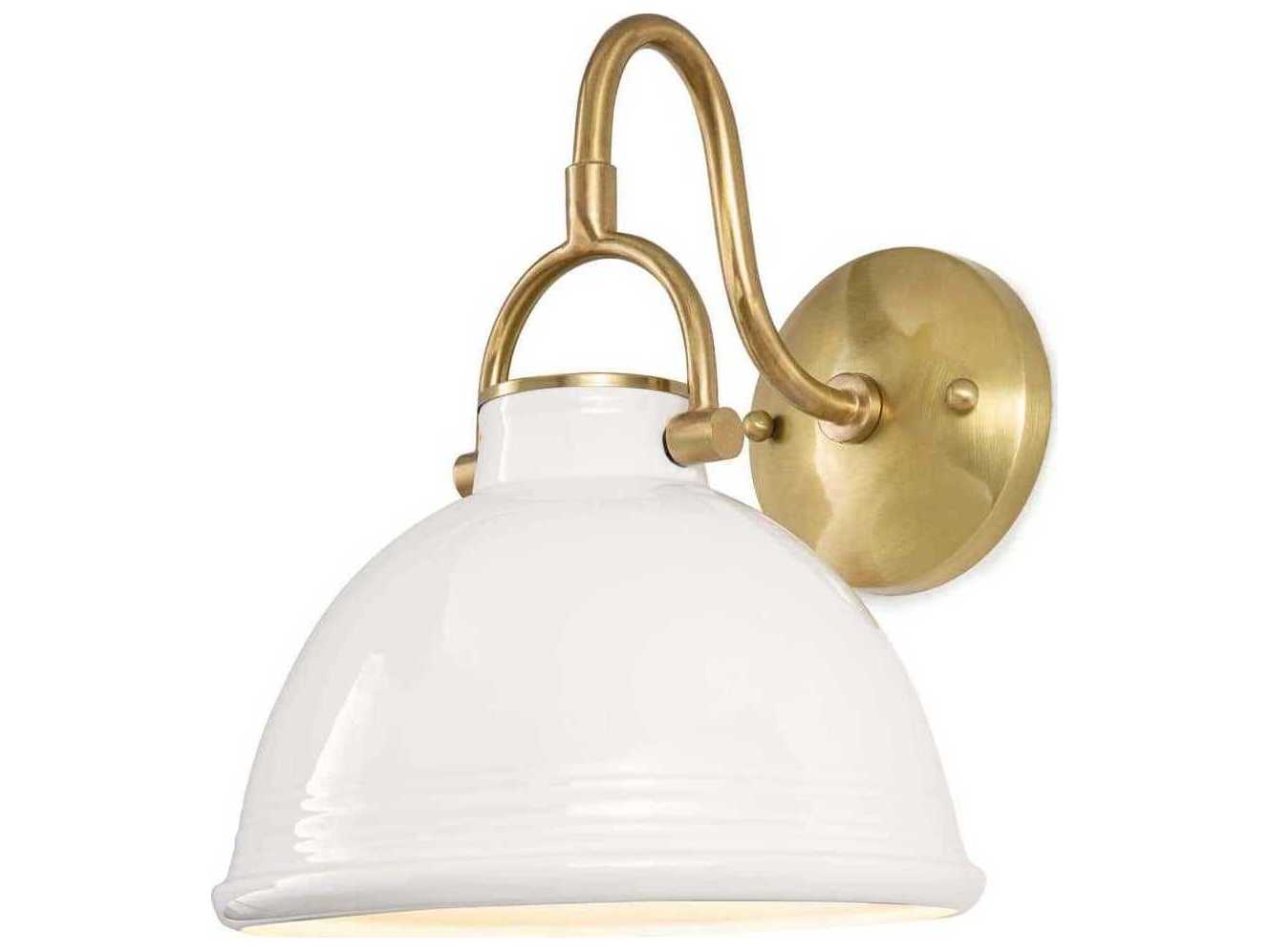 Regina Andrew Eloise 1-Light White Wall Sconce