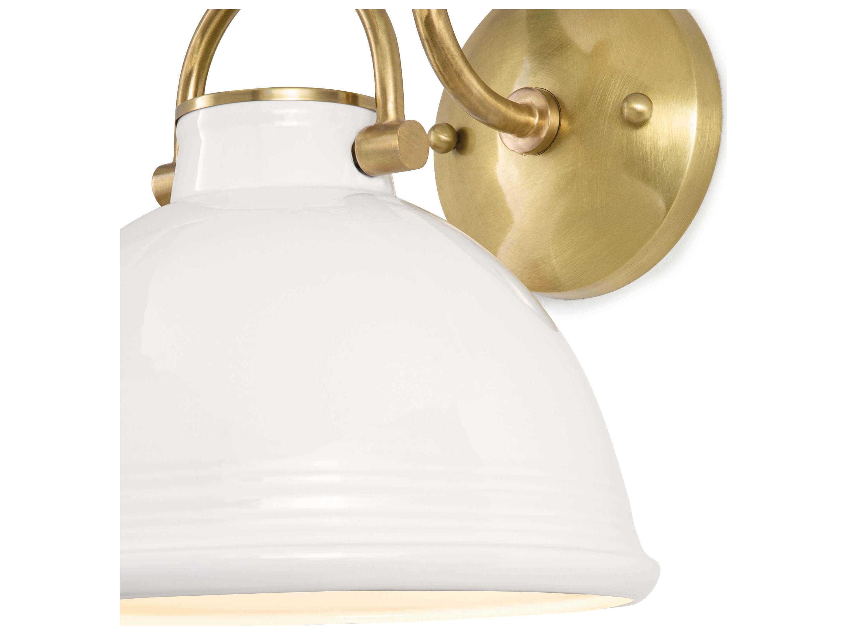 Regina Andrew Eloise 1-Light White Wall Sconce