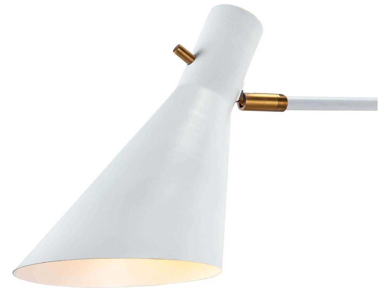 Regina Andrew Spyder 2-Light White Wall Sconce