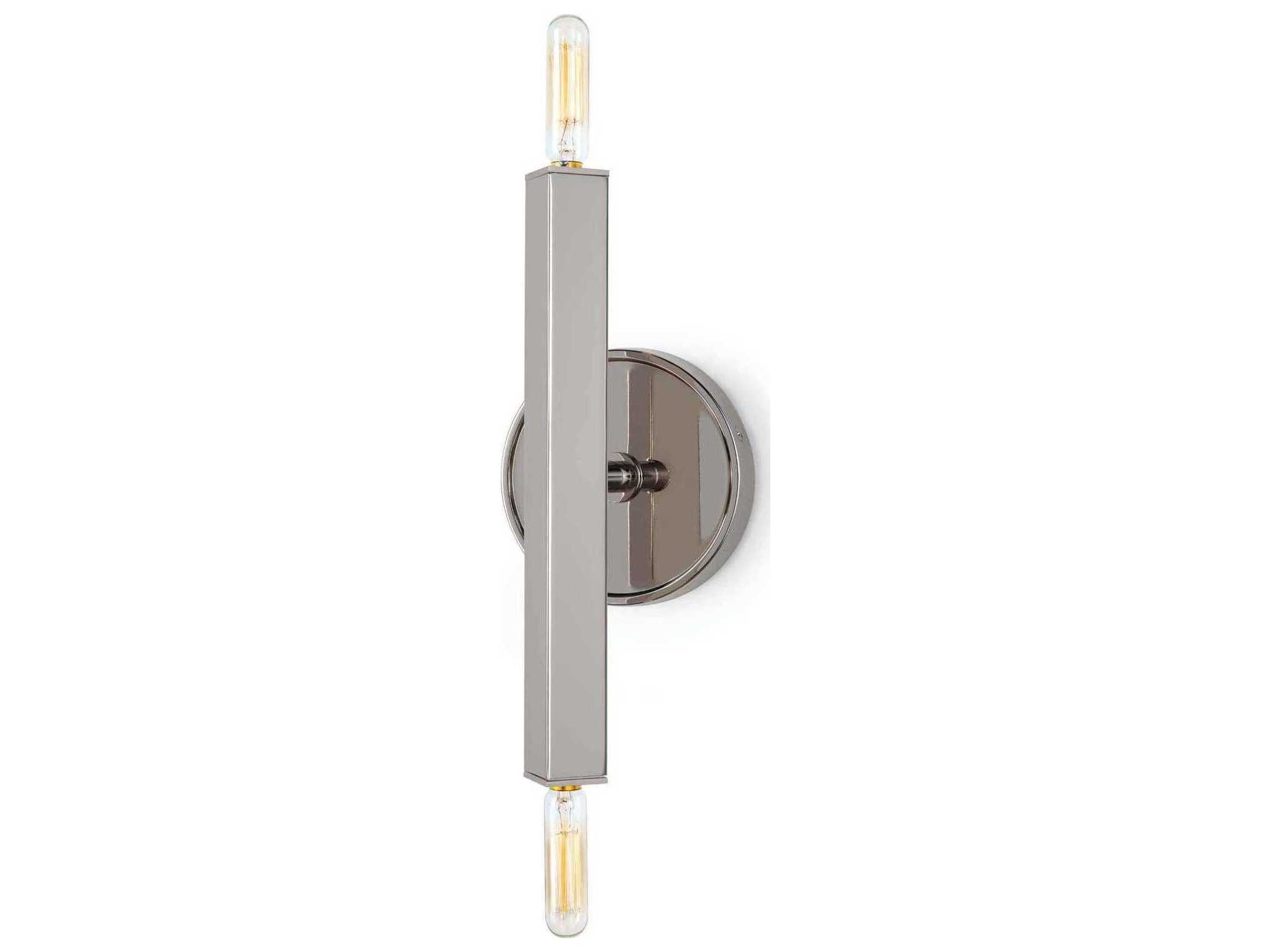 Regina Andrew Viper 2-Light Polished Nickel Wall Sconce