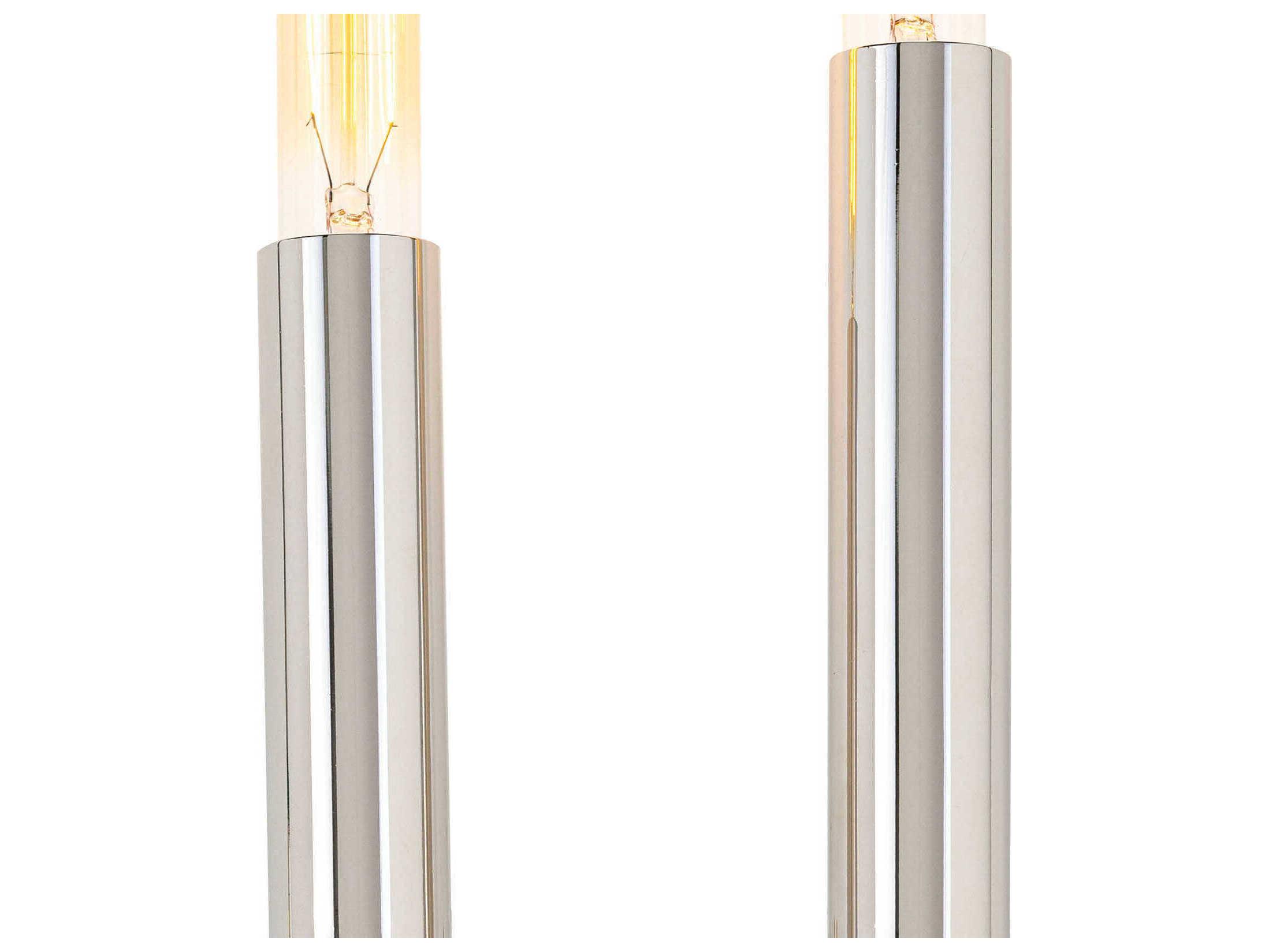Regina Andrew Wolfe 2-Light Polished Nickel Wall Sconce