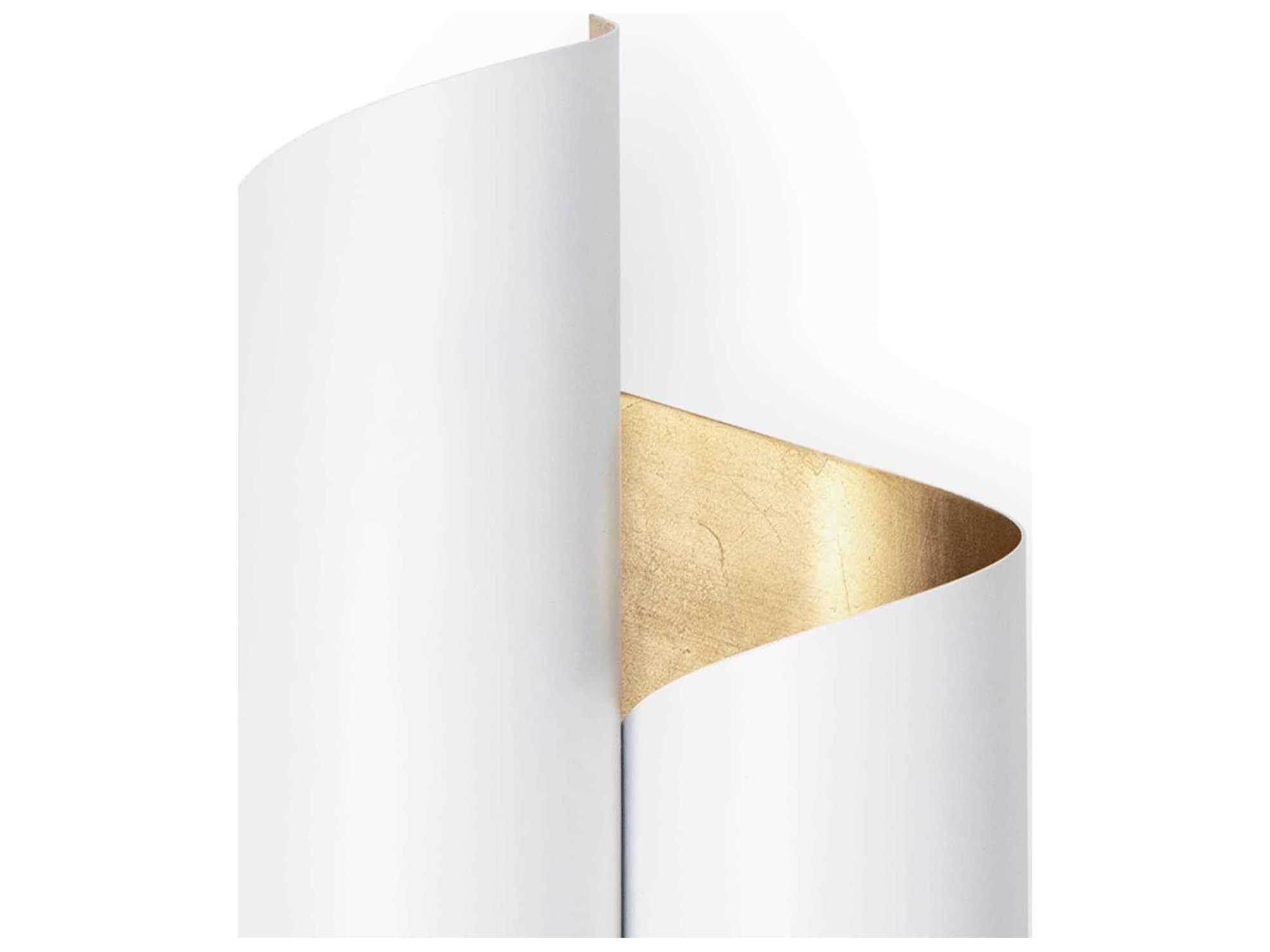 Regina Andrew Folio 2-Light White Wall Sconce