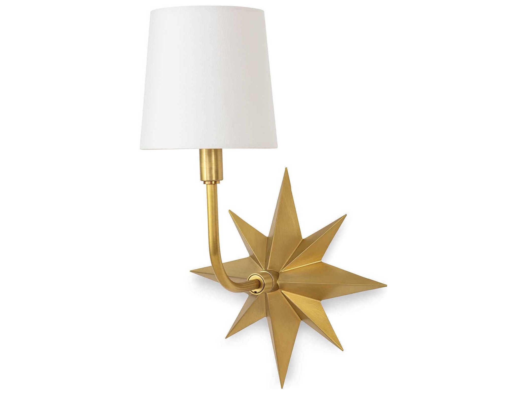 Regina Andrew 1-Light Natural Brass Wall Sconce