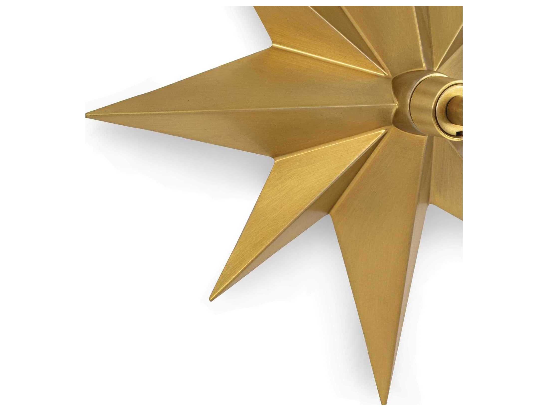 Regina Andrew 1-Light Natural Brass Wall Sconce