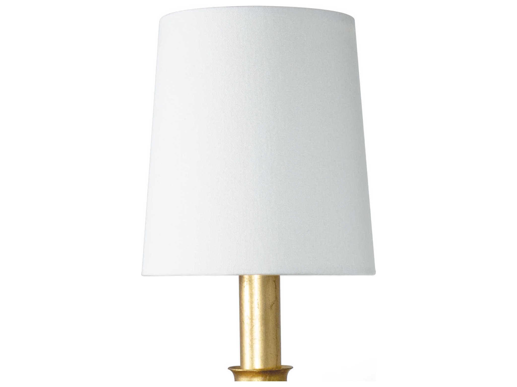 Regina Andrew Fisher 1-Light Gold Leaf Polished Brass Wall Sconce