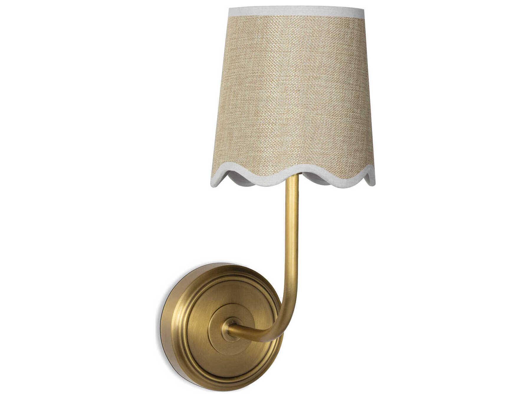 Regina Andrew 1-Light Natural Brass Wall Sconce