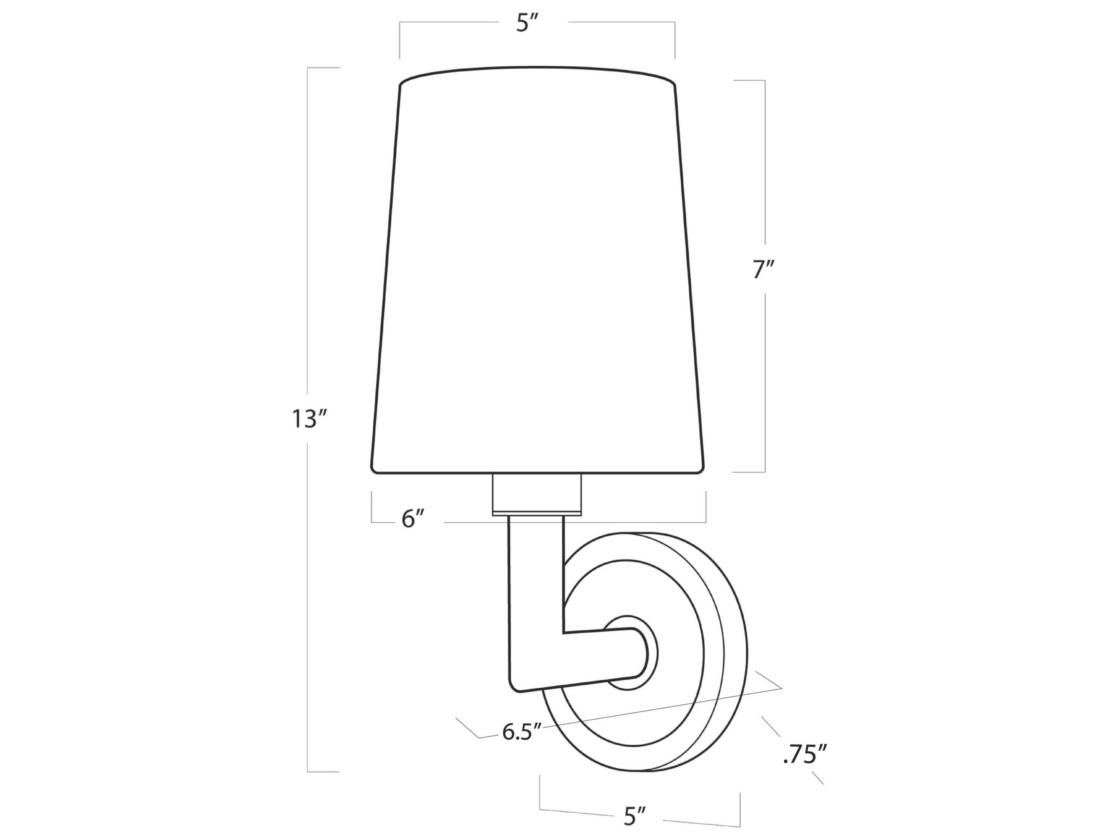 Regina Andrew Legend 1-Light Oil Rubbed Bronze Wall Sconce