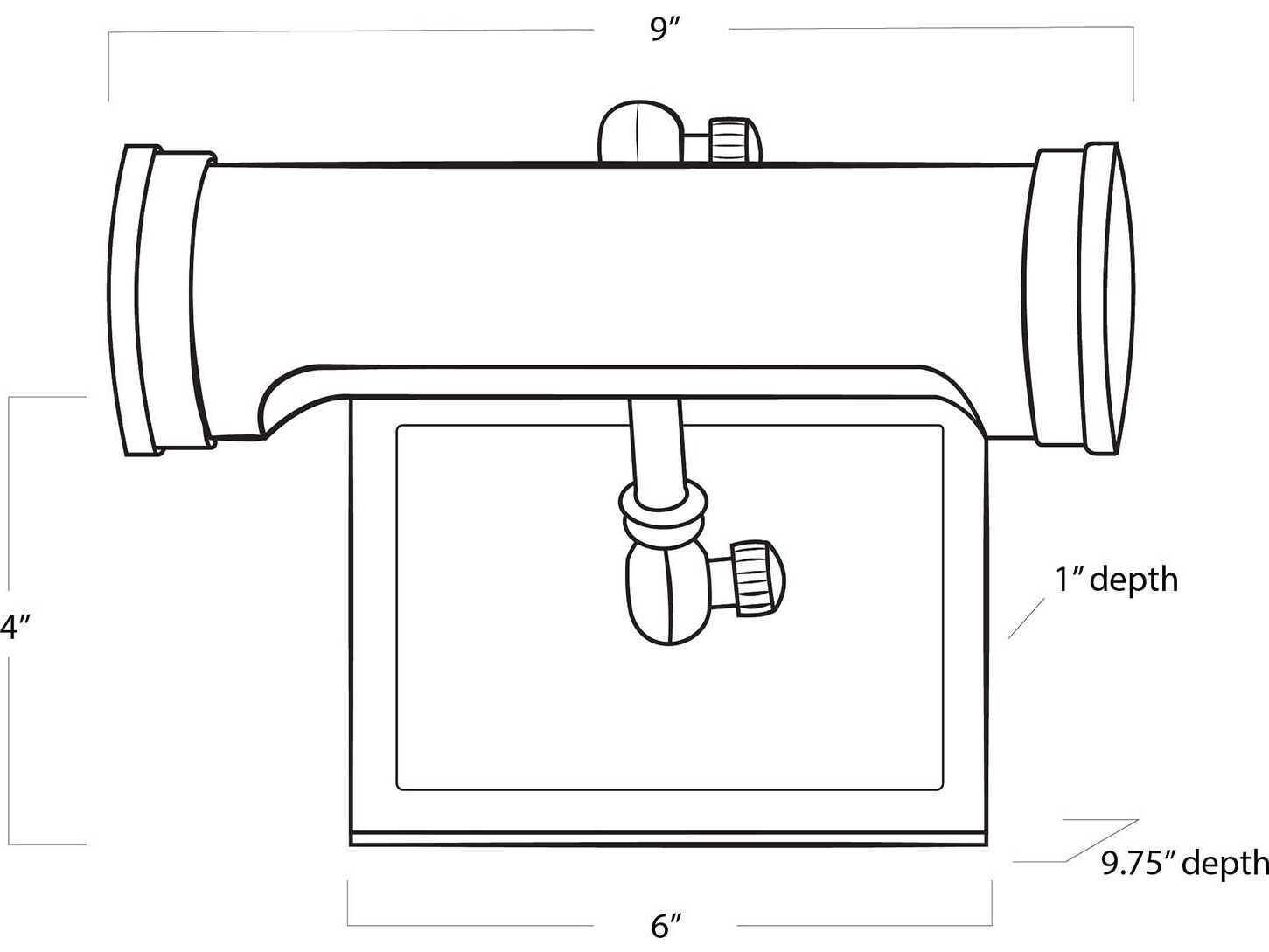 Regina Andrew Tate 1-Light Oil Rubbed Bronze Picture Light