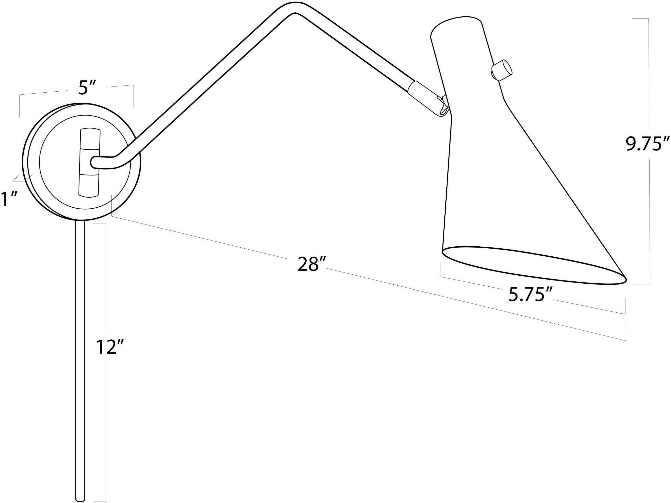 Regina Andrew Spyder 1-Light White Brass Wall Sconce
