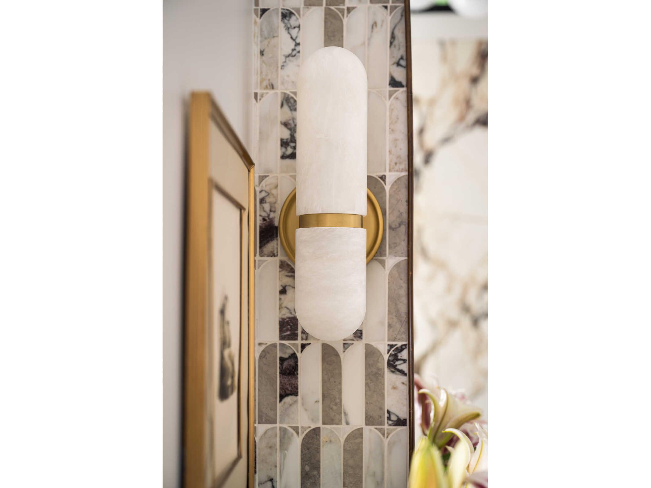 Regina Andrew Salon 2-Light Natural Stone Bronze Wall Sconce