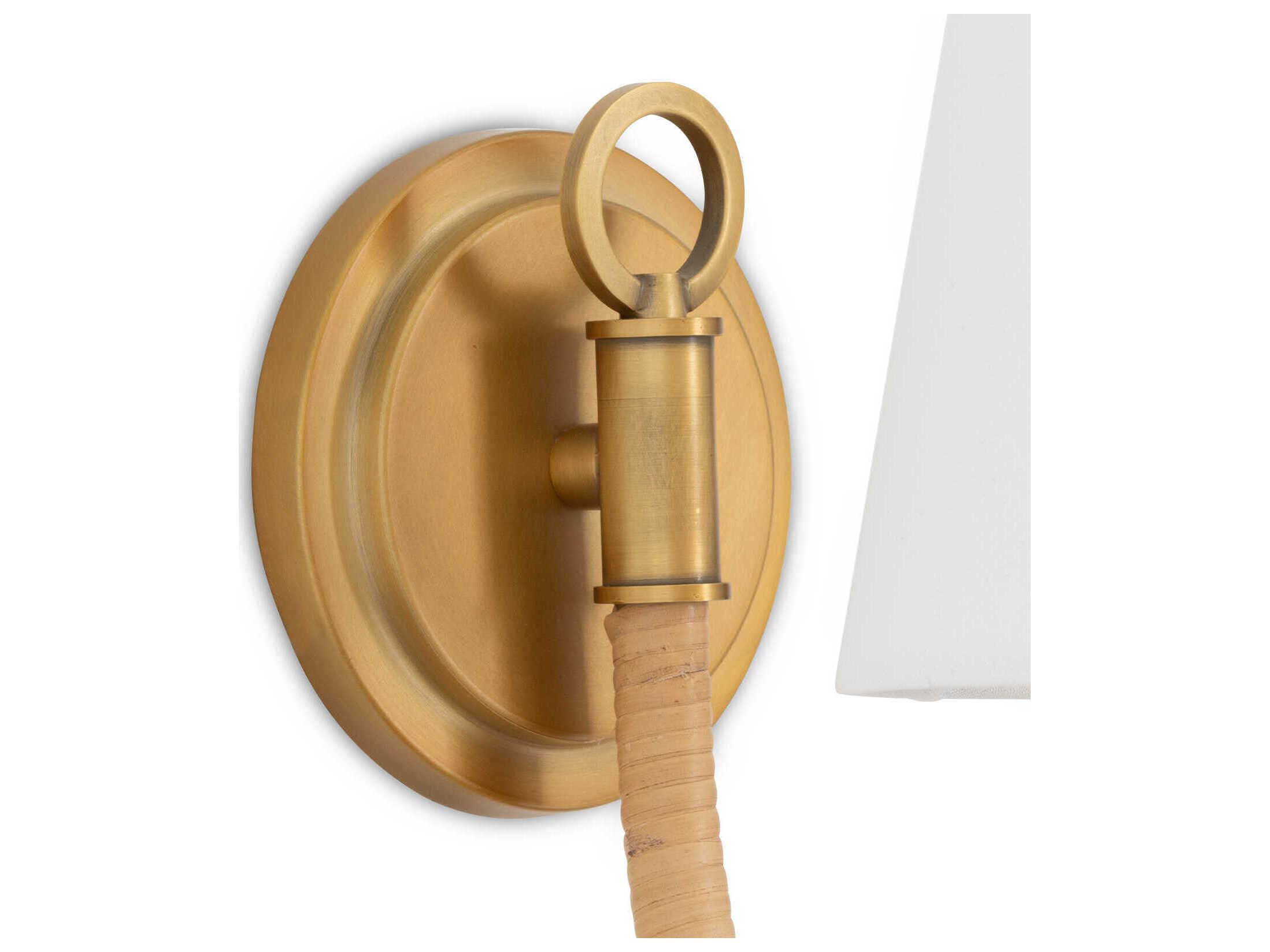 Regina Andrew Treble 1-Light Natural Brass Wall Sconce