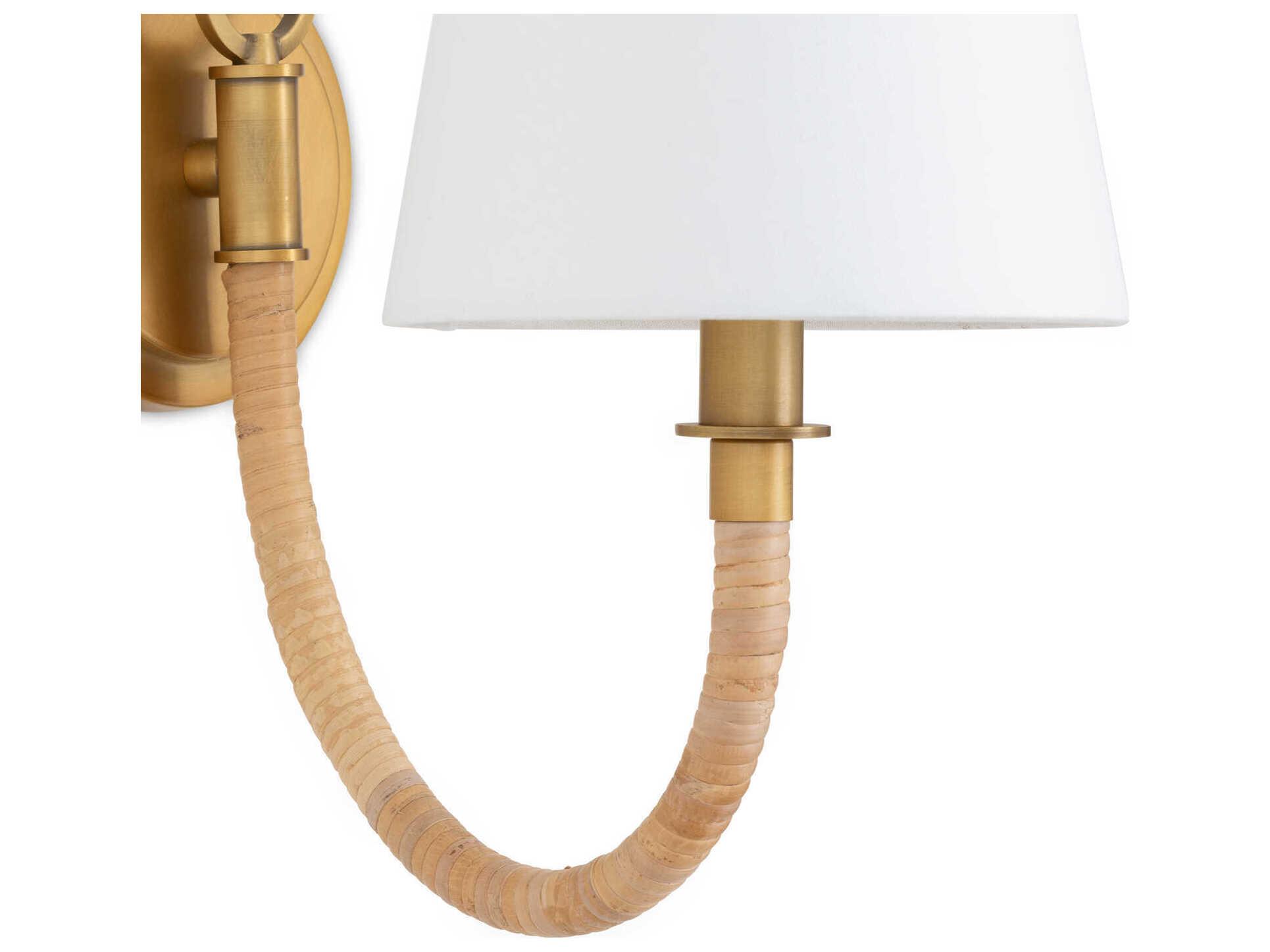 Regina Andrew Treble 1-Light Natural Brass Wall Sconce