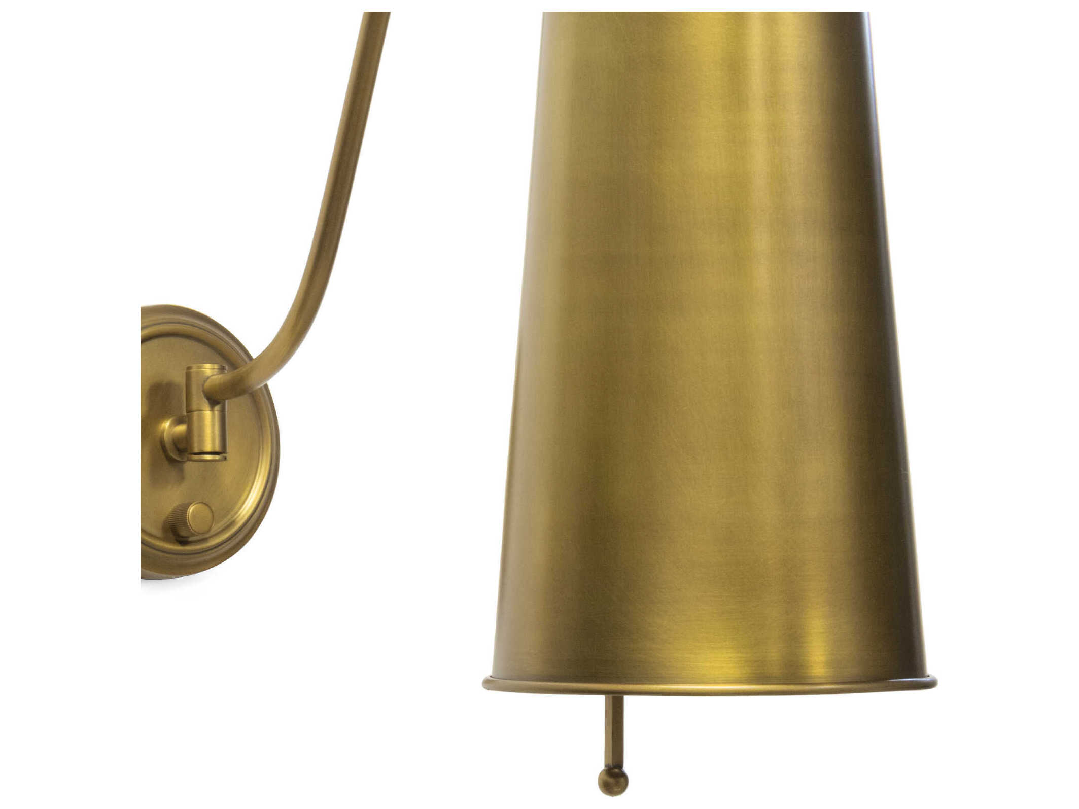 Regina Andrew Hattie 1-Light Natural Brass Wall Sconce