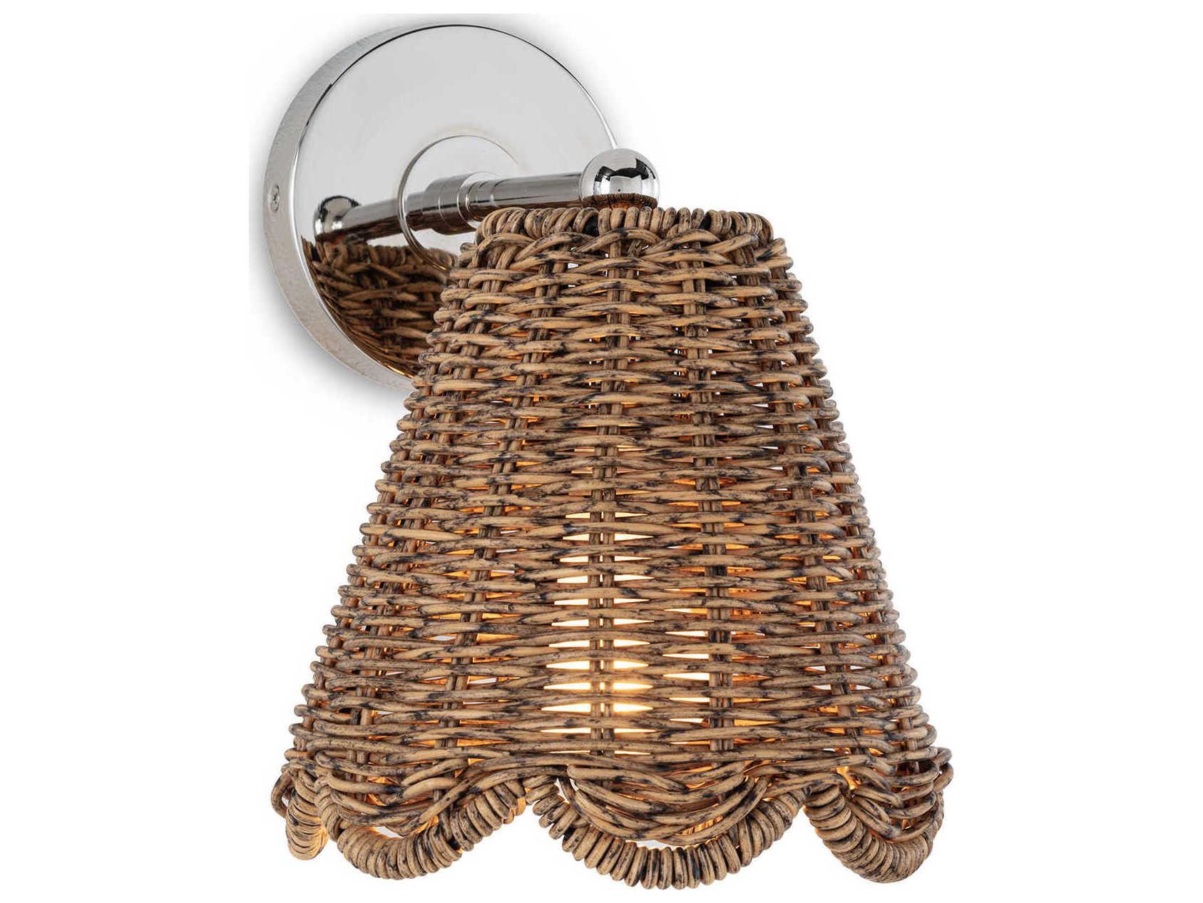 Regina Andrew 1-Light Natural Nickel Wall Sconce