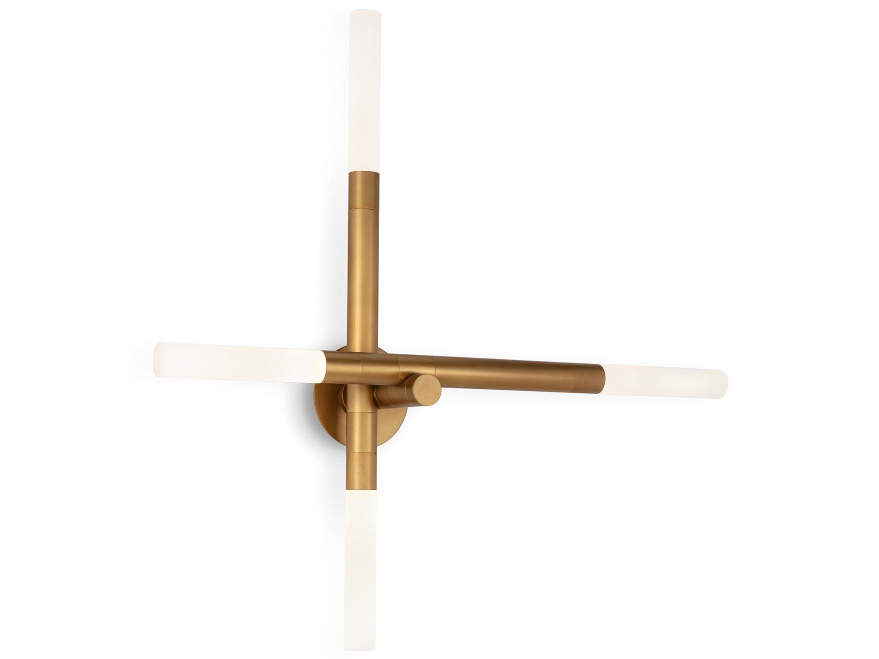 Regina Andrew Cass 4-Light Natural Brass Wall Sconce
