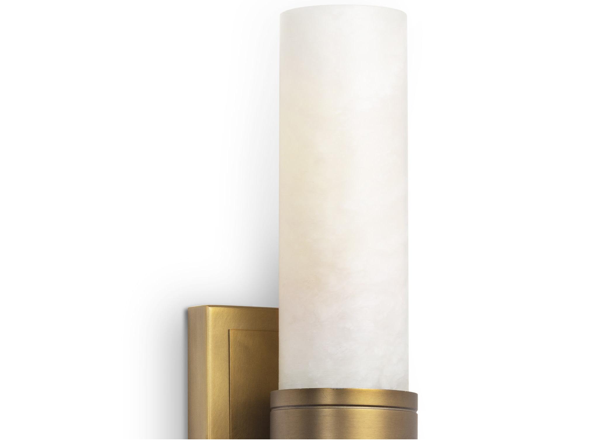 Regina Andrew 2-Light Natural Stone Brass Wall Sconce