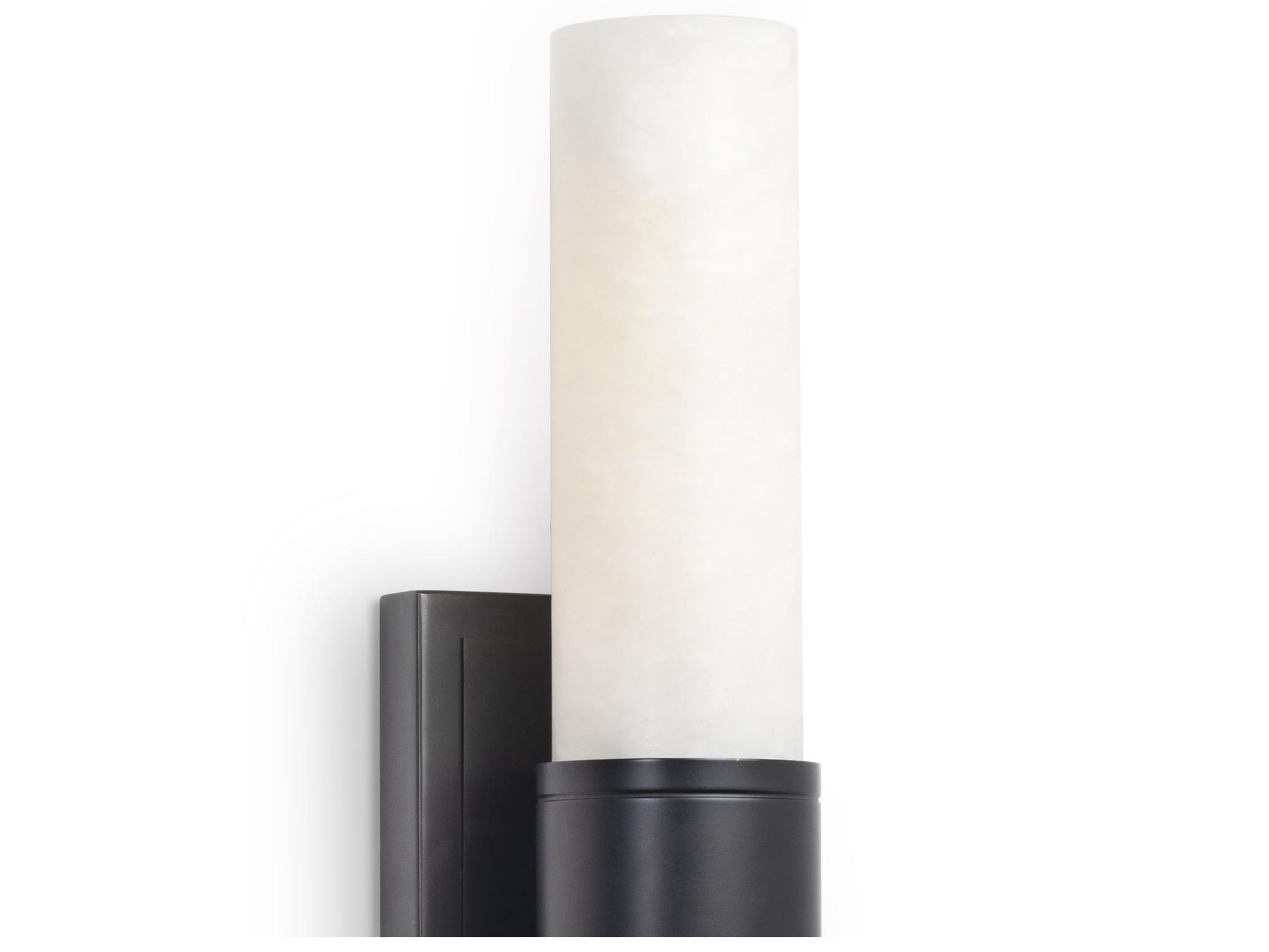 Regina Andrew 2-Light Natural Stone Black Wall Sconce