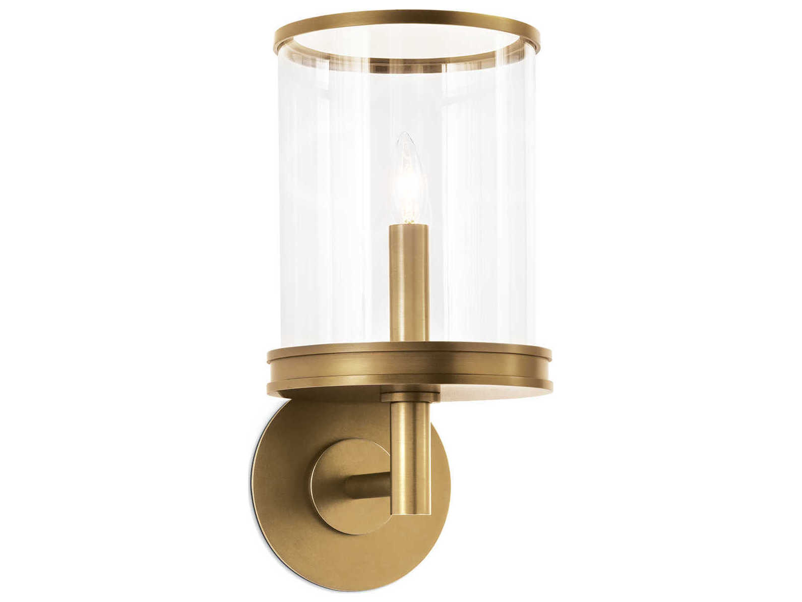 Regina Andrew Adria 1-Light Natural Brass Wall Sconce