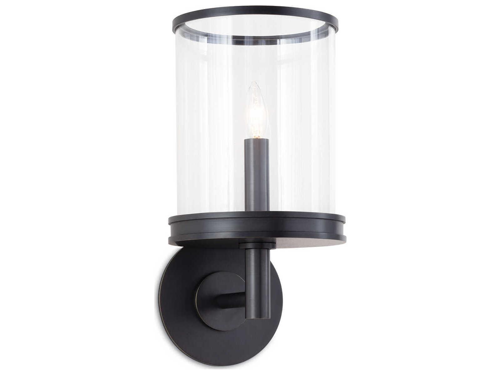 Regina Andrew Adria 1-Light Oil Rubbed Bronze Glass Wall Sconce