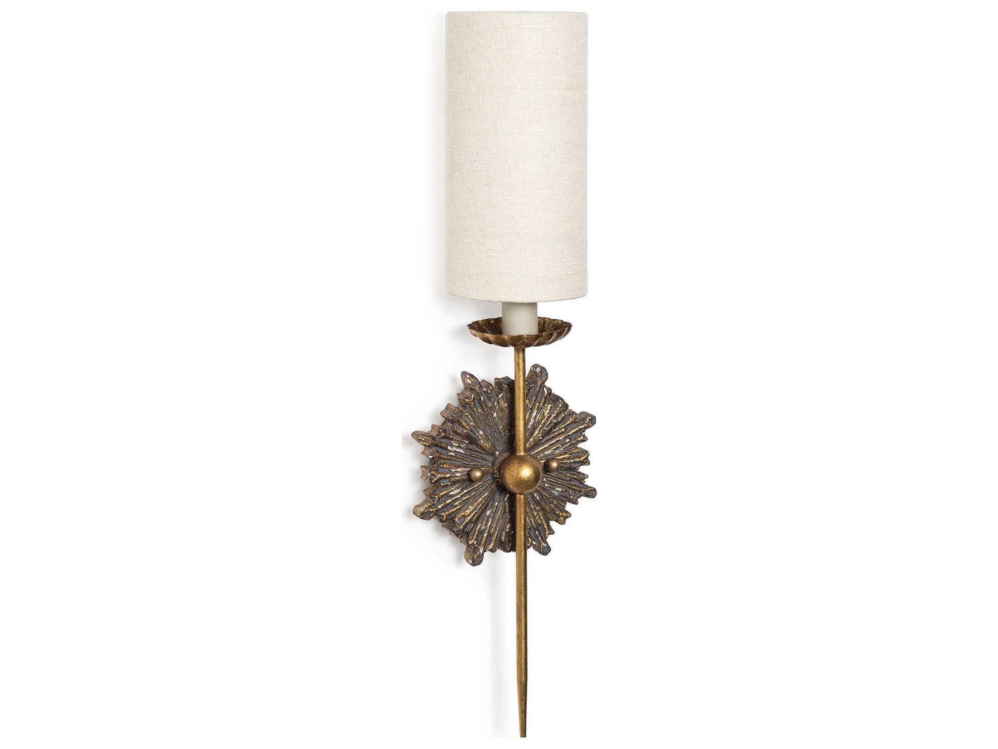 Regina Andrew 1-Light Antique Gold Wall Sconce