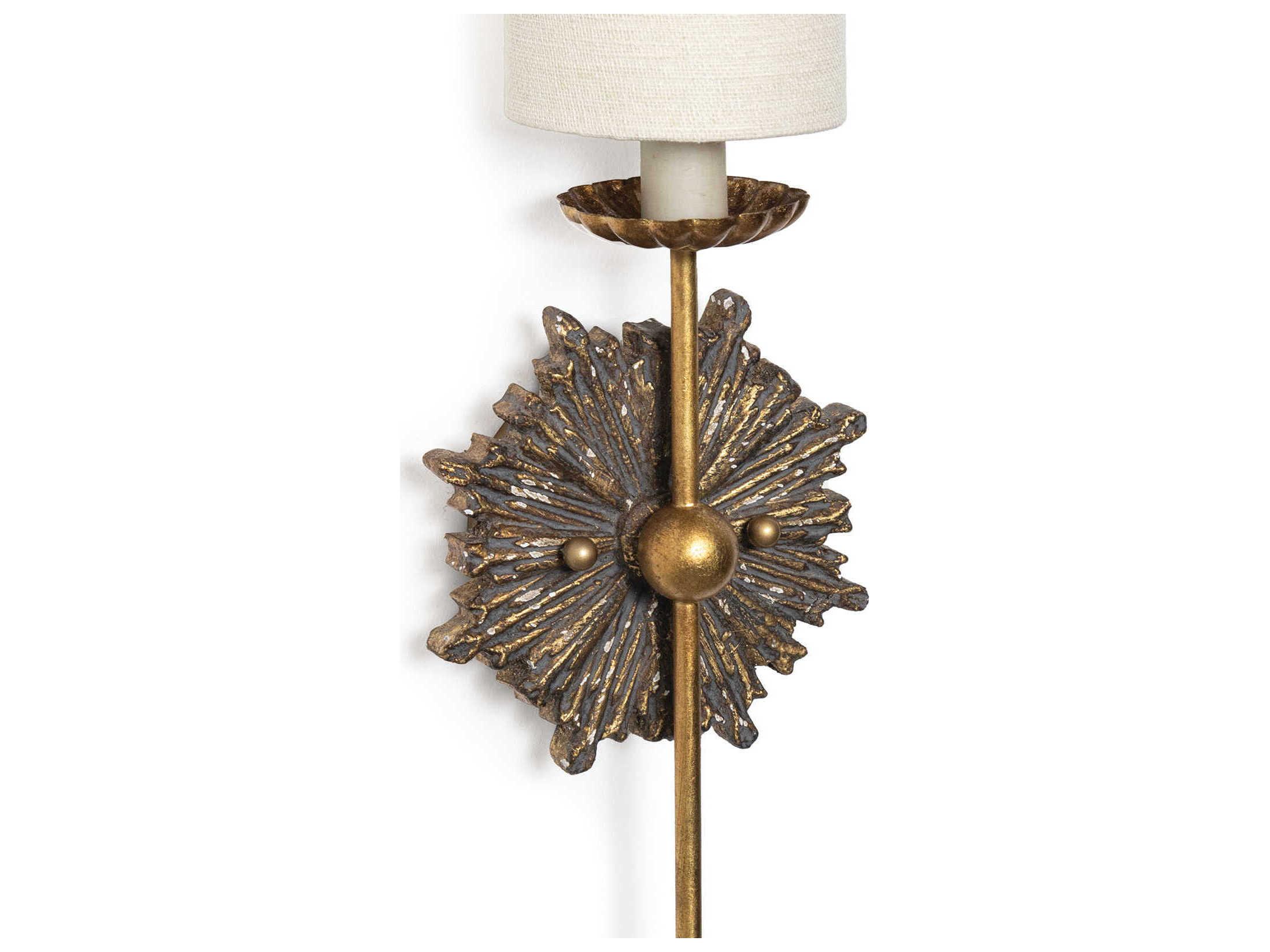 Regina Andrew 1-Light Antique Gold Wall Sconce