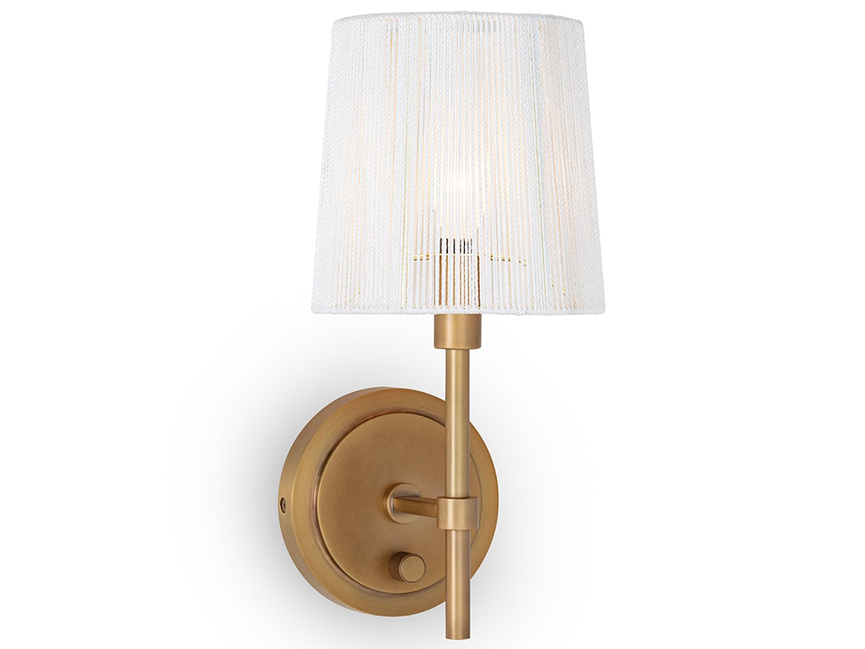 Regina Andrew Franklin 1-Light Natural Brass Wall Sconce