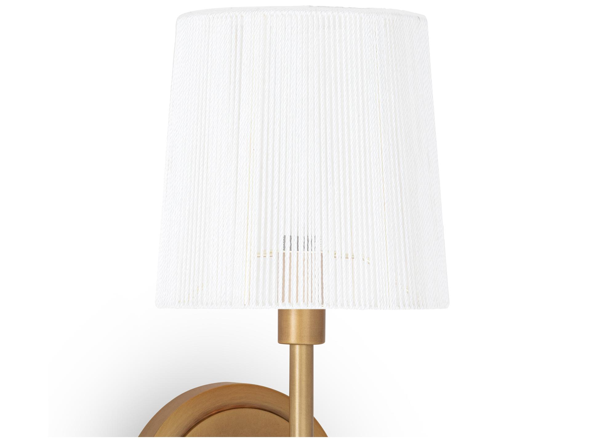 Regina Andrew Franklin 1-Light Natural Brass Wall Sconce