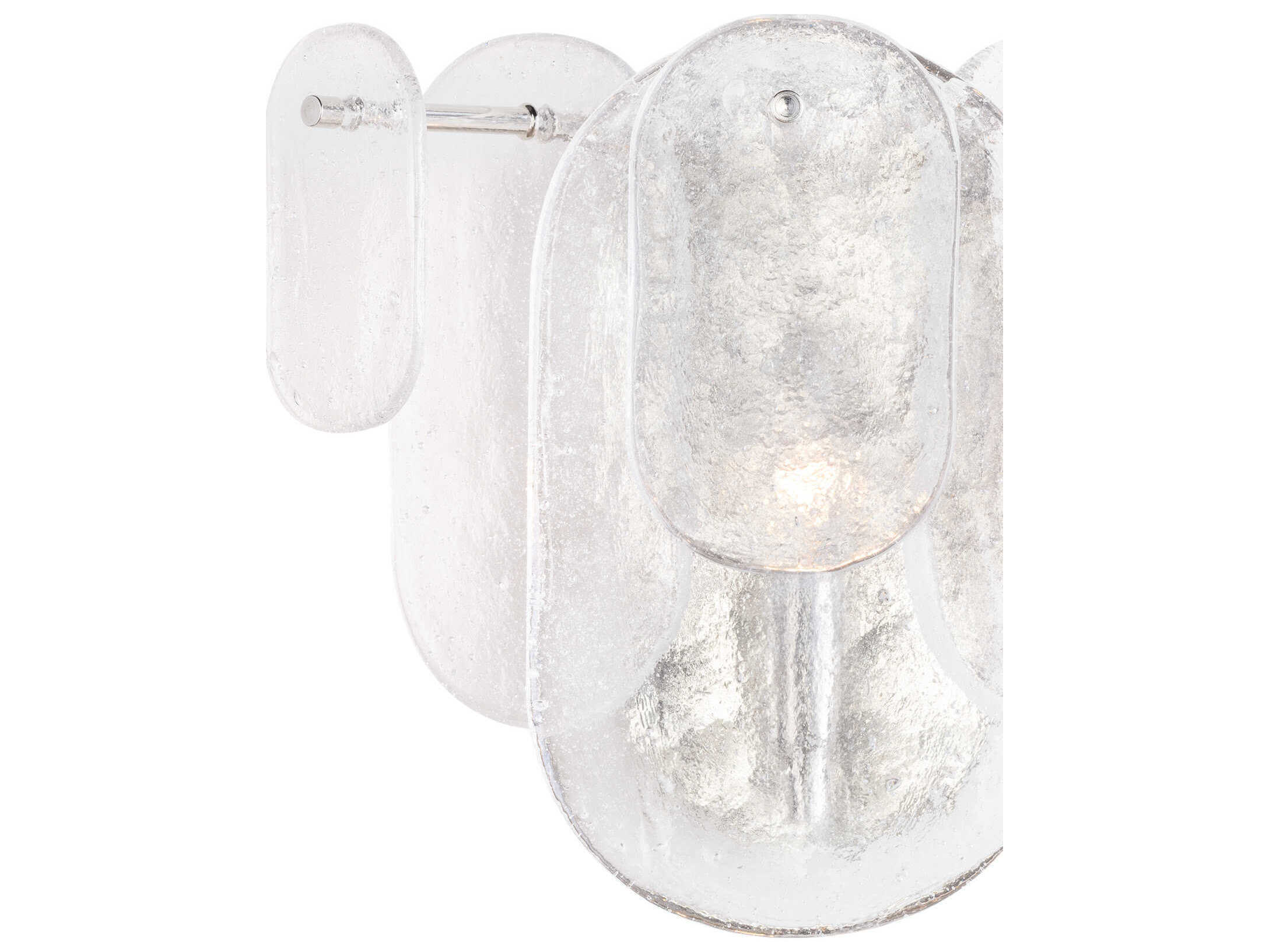 Regina Andrew Echo 1-Light Polished Nickel Clear Wall Sconce