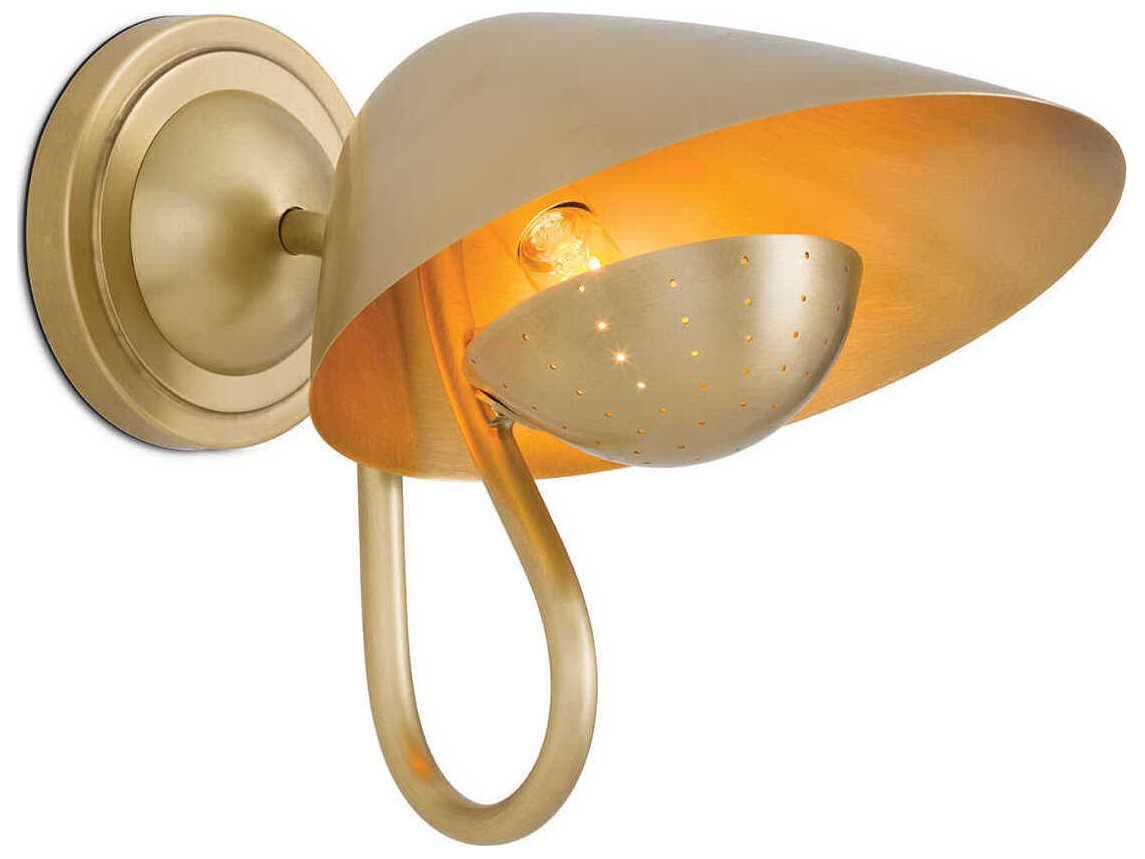 Regina Andrew Keaton 1-Light Natural Brass Wall Sconce