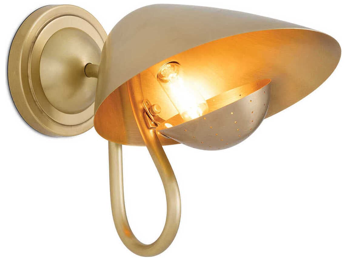 Regina Andrew Keaton 1-Light Natural Brass Wall Sconce