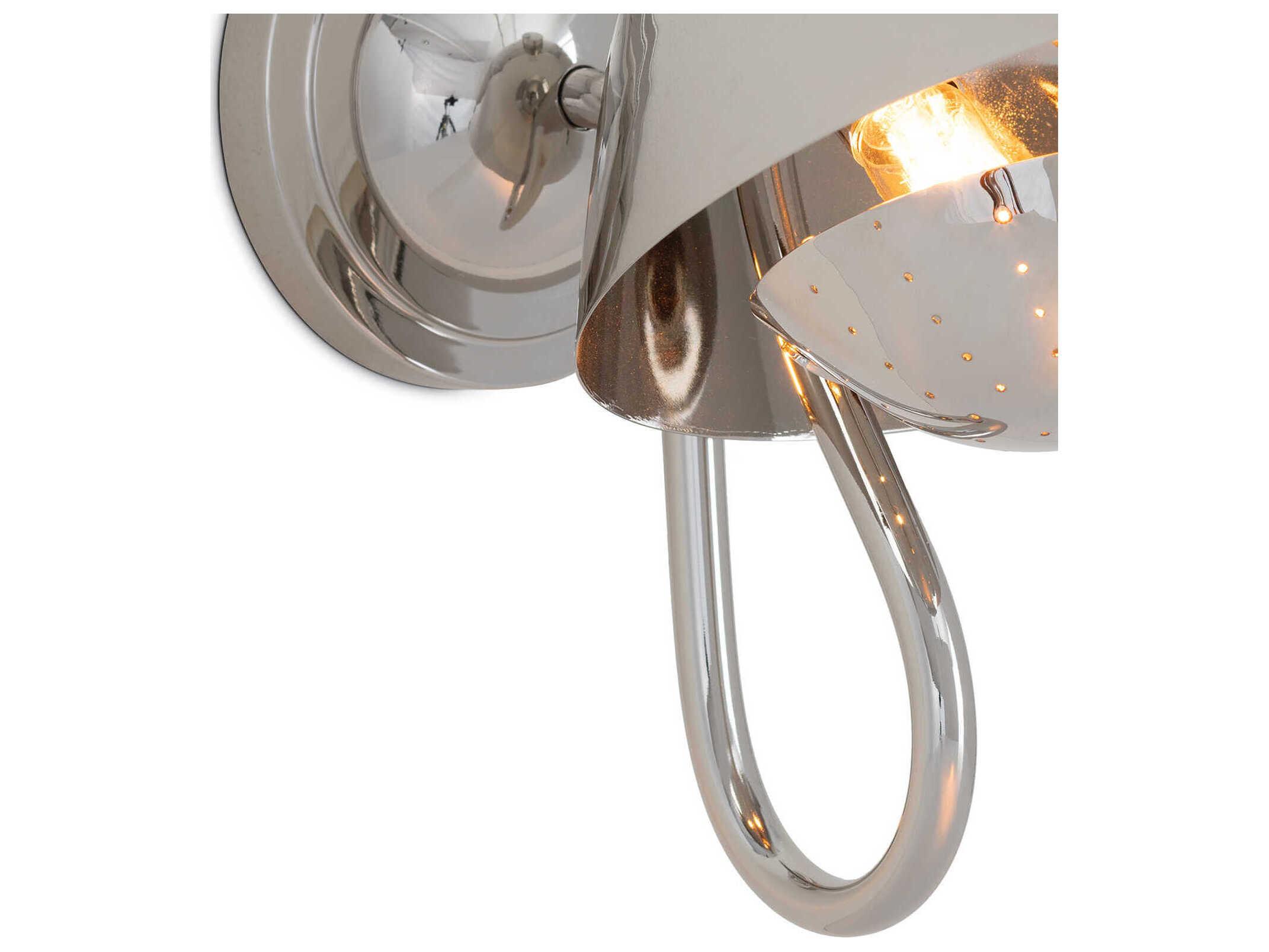 Regina Andrew Keaton 1-Light Polished Nickel Wall Sconce