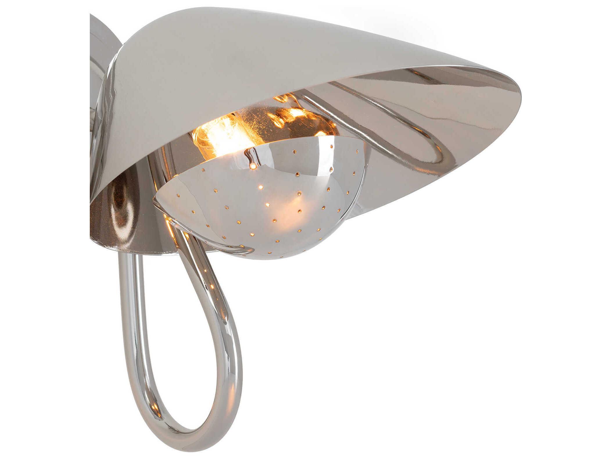 Regina Andrew Keaton 1-Light Polished Nickel Wall Sconce