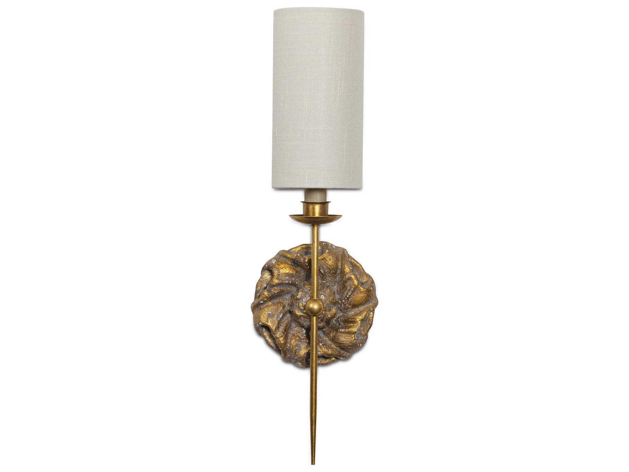 Regina Andrew Domonique 1-Light Antique Gold Wall Sconce