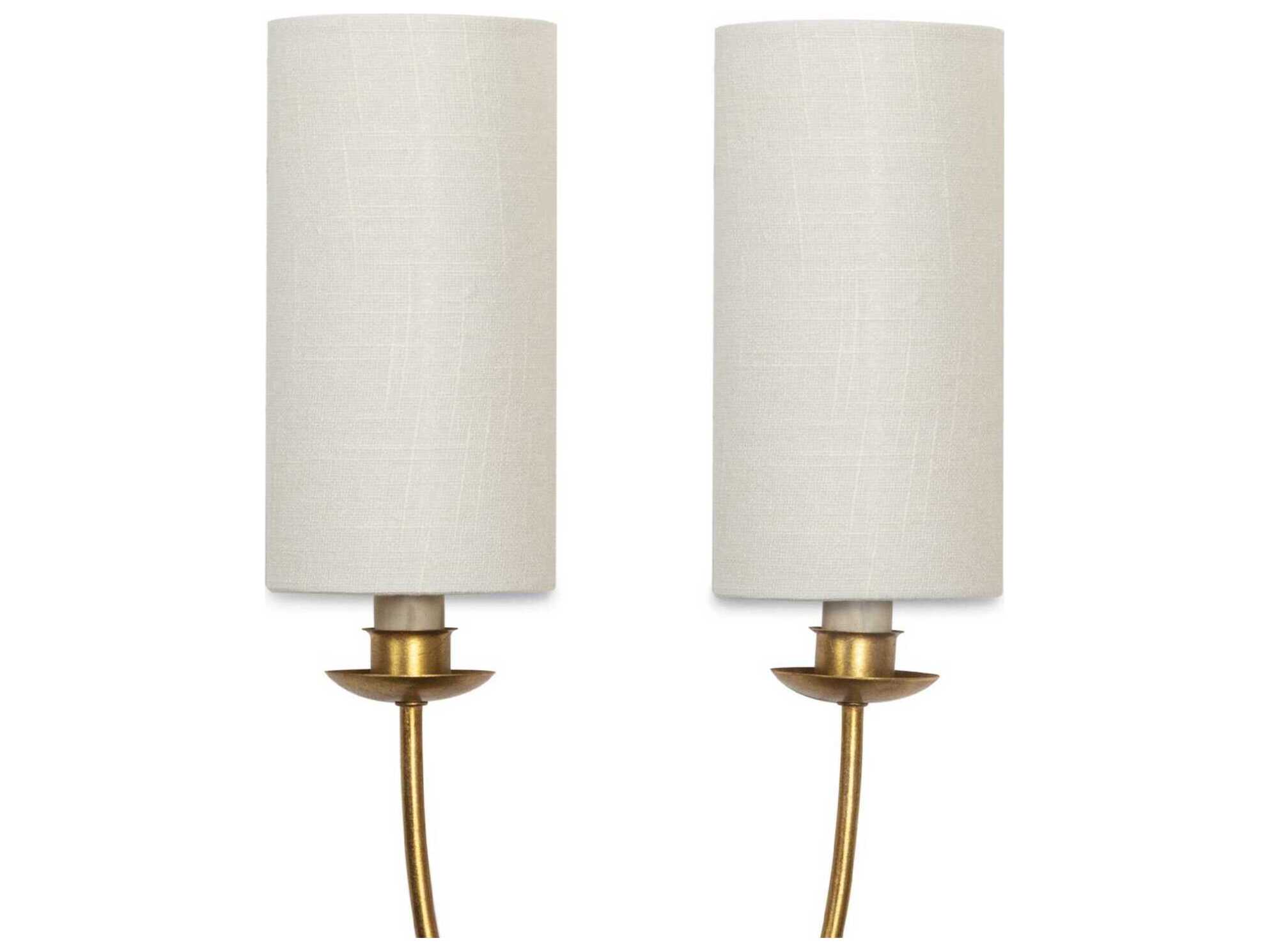 Regina Andrew Domonique 2-Light Antique Gold Wall Sconce
