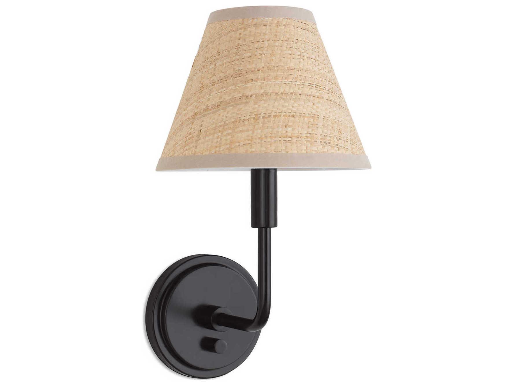 Regina Andrew Polly 1-Light Blackened Brass Wall Sconce