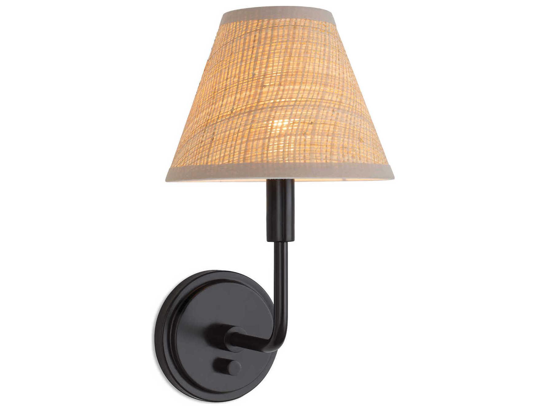 Regina Andrew Polly 1-Light Blackened Brass Wall Sconce