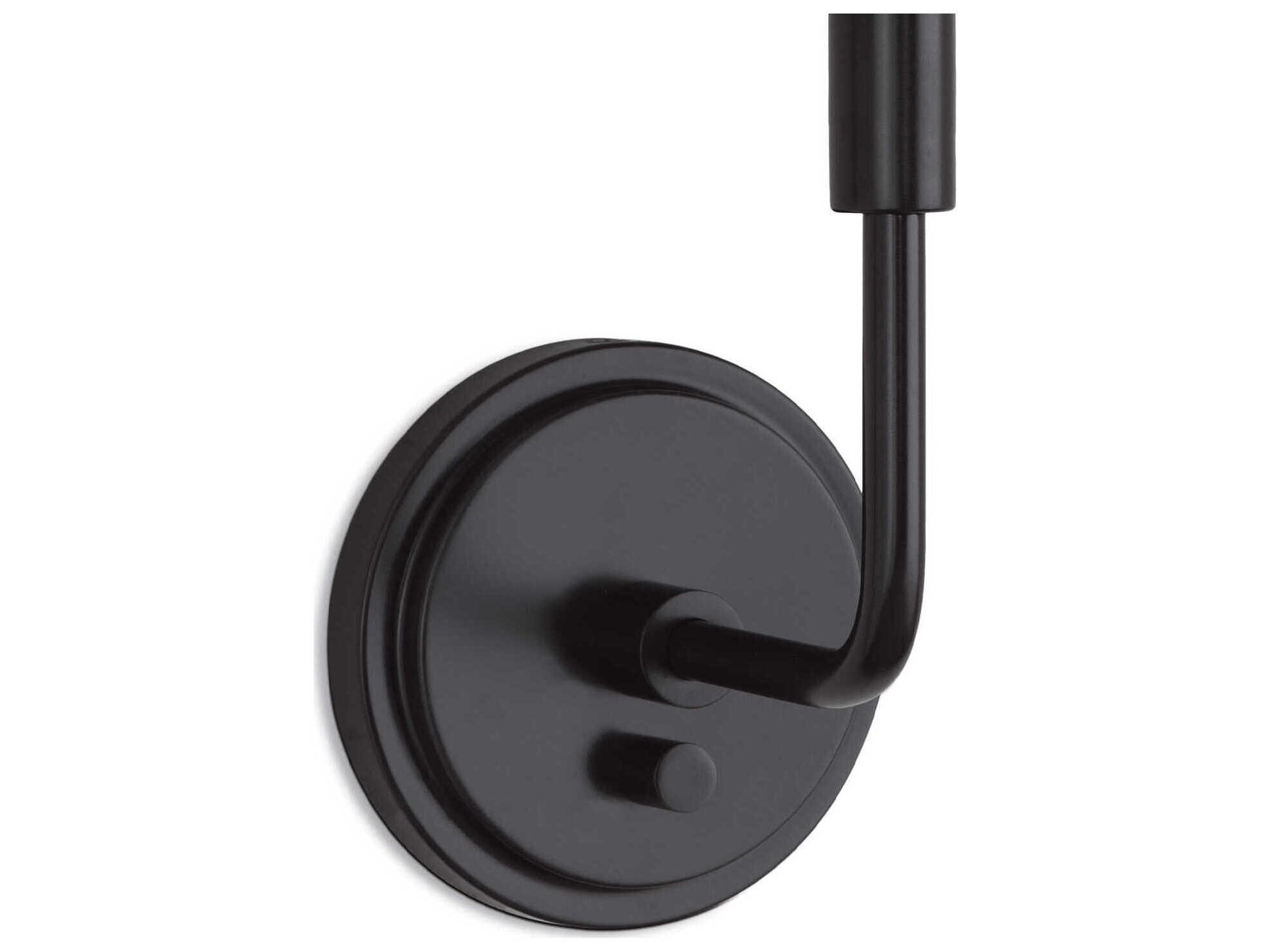 Regina Andrew Polly 1-Light Blackened Brass Wall Sconce