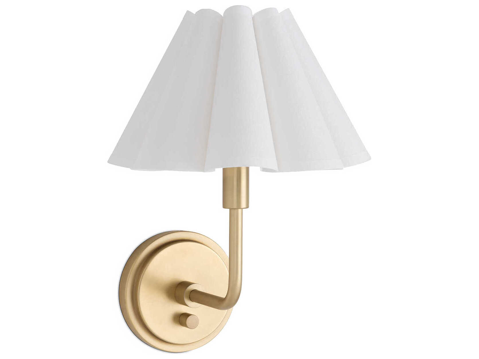 Regina Andrew Polly 1-Light Natural Brass Wall Sconce