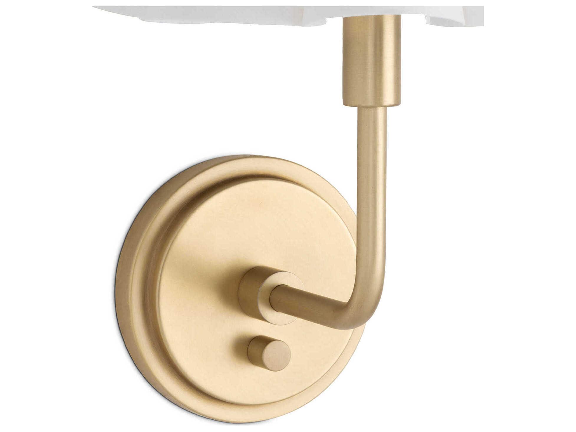 Regina Andrew Polly 1-Light Natural Brass Wall Sconce