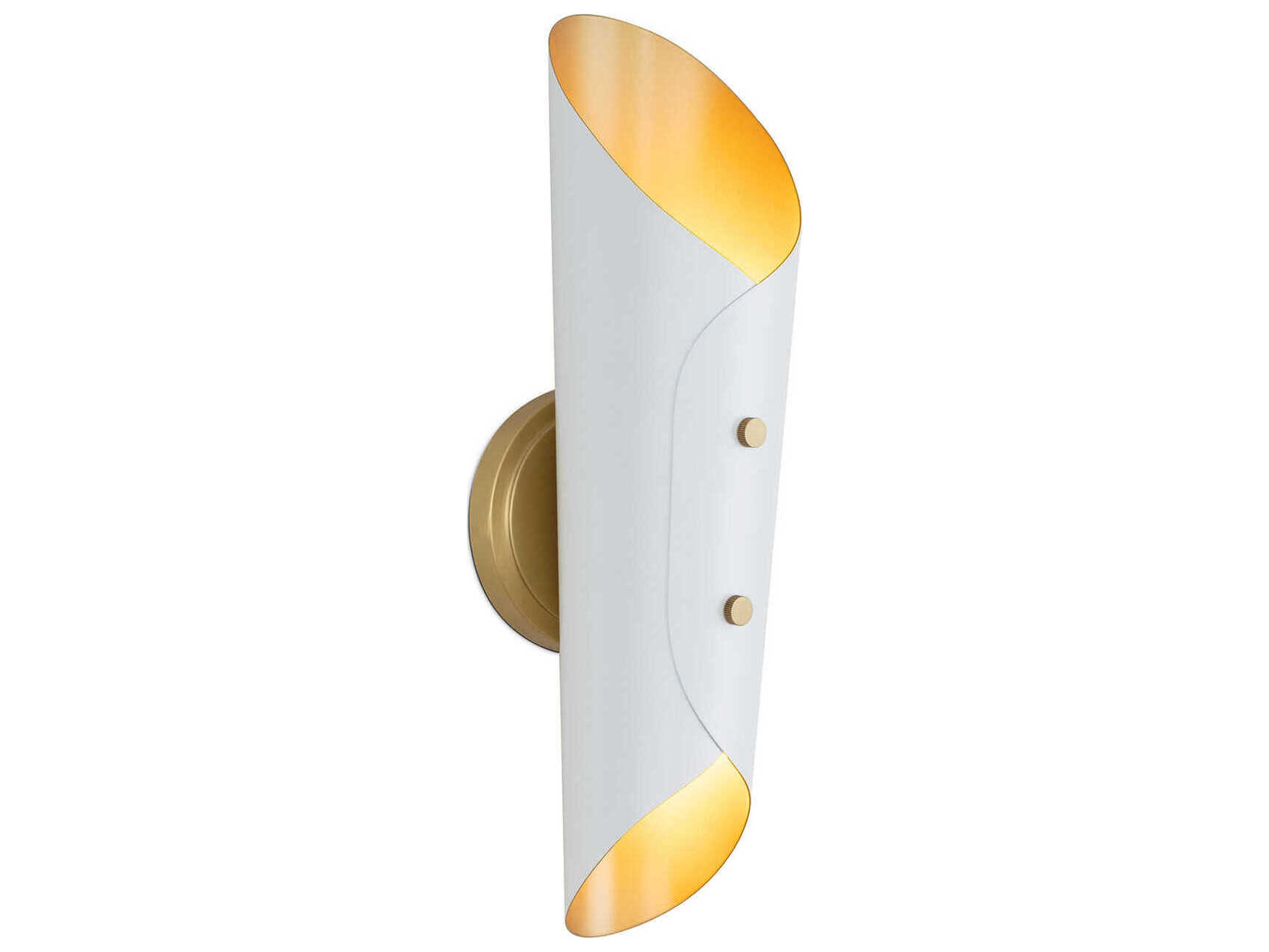 Regina Andrew Vest 2-Light White Wall Sconce