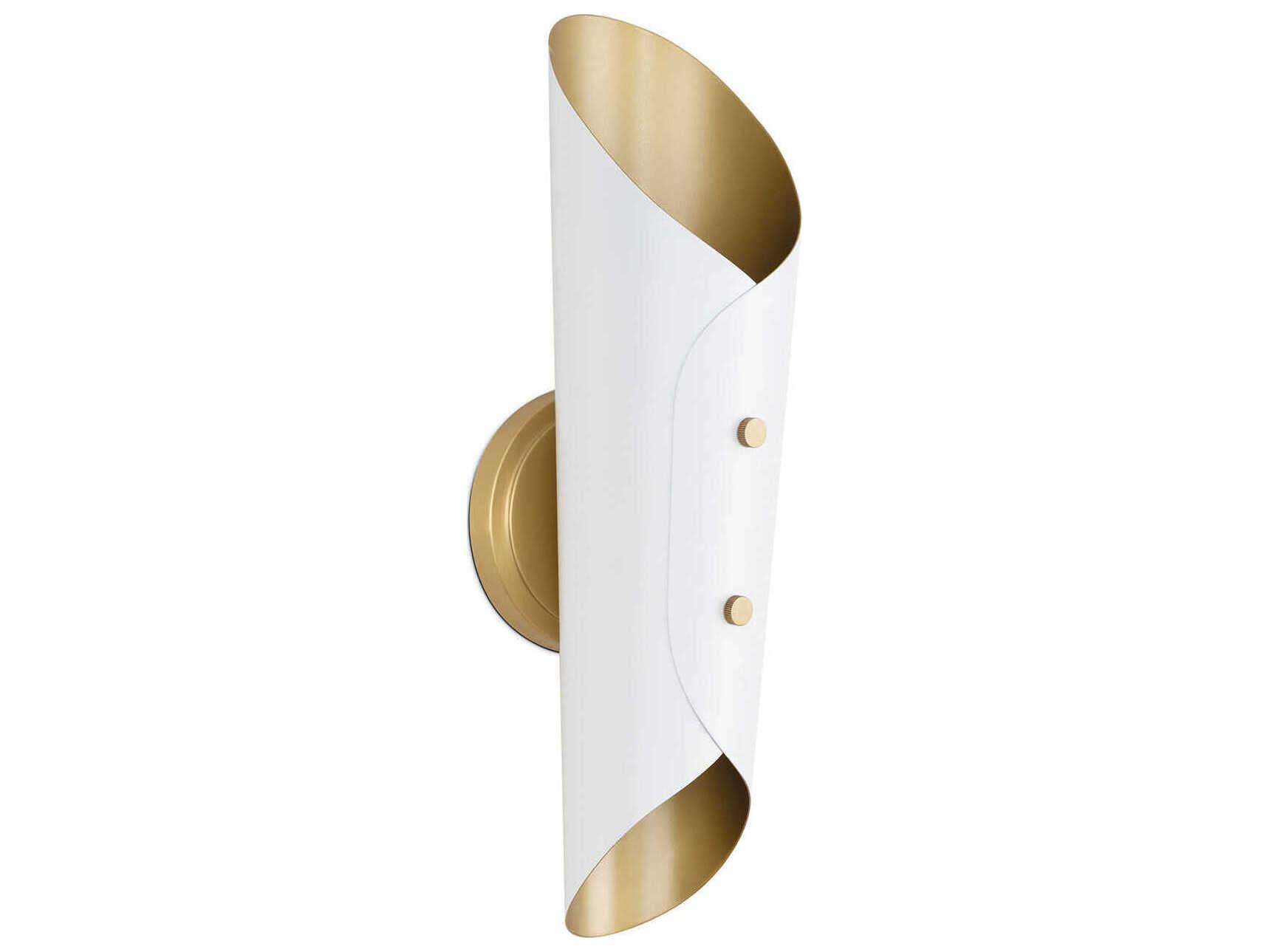Regina Andrew Vest 2-Light White Wall Sconce