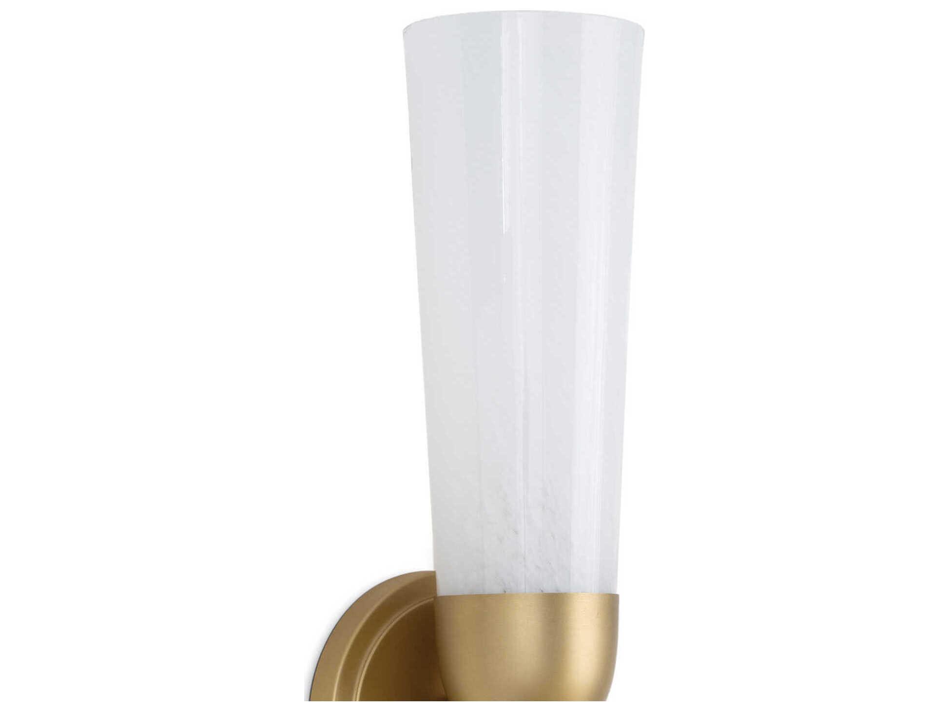 Regina Andrew Mousseaux 1-Light Natural Brass Wall Sconce