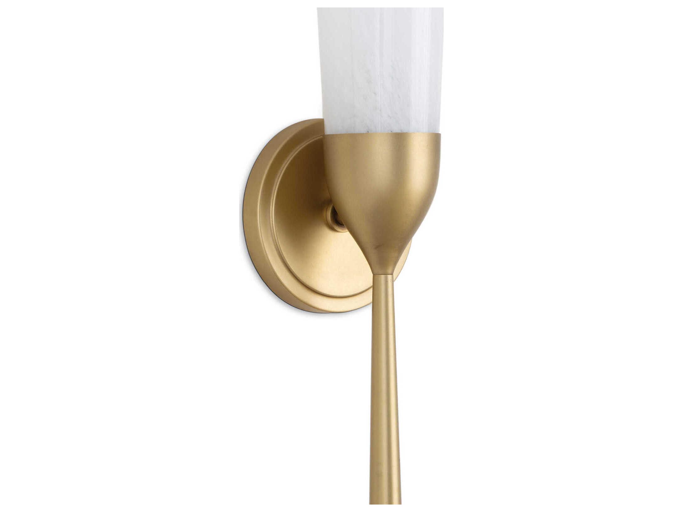 Regina Andrew Mousseaux 1-Light Natural Brass Wall Sconce