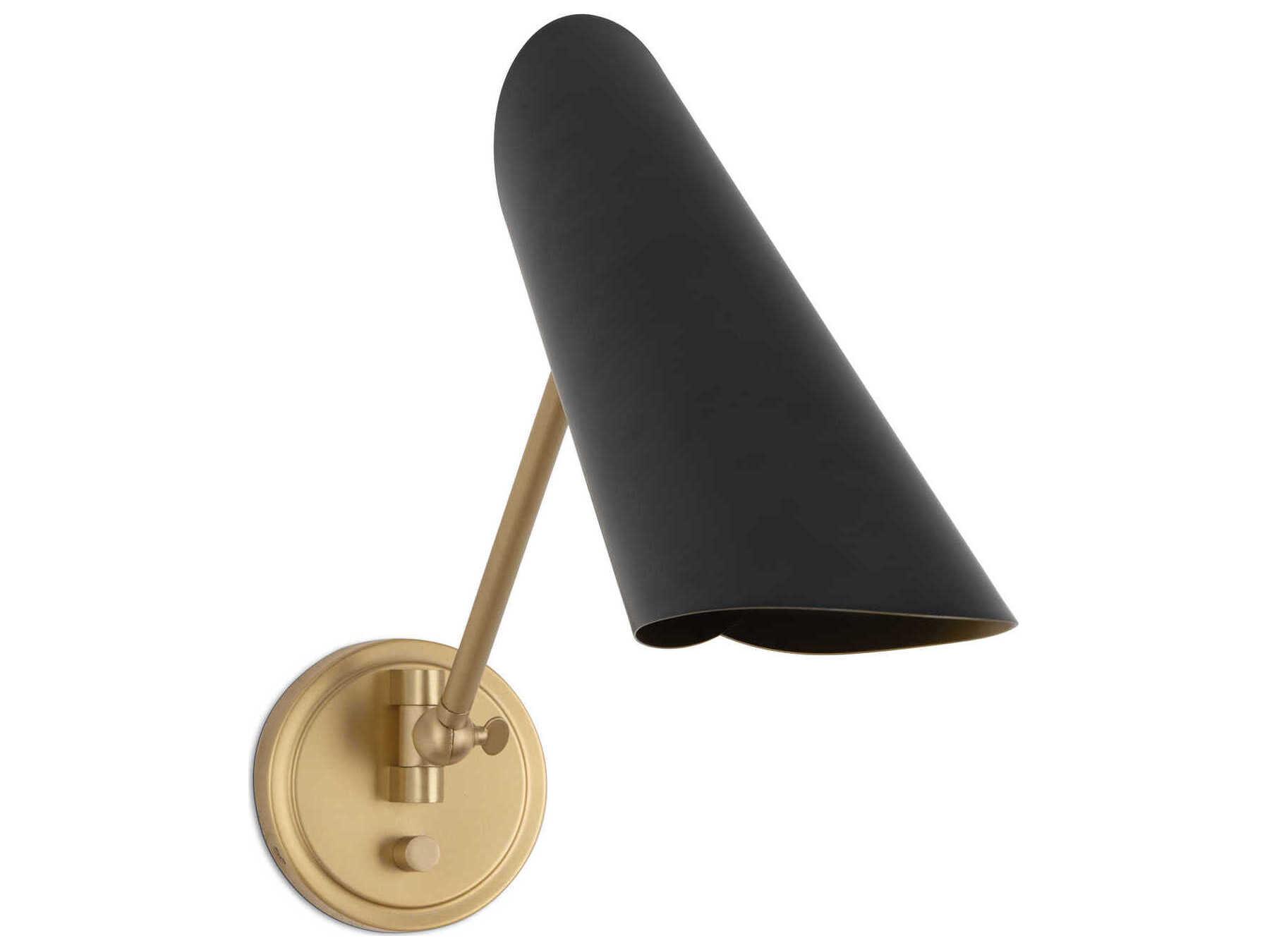 Regina Andrew Vest 1-Light Blackened Brass Swing Wall Sconce