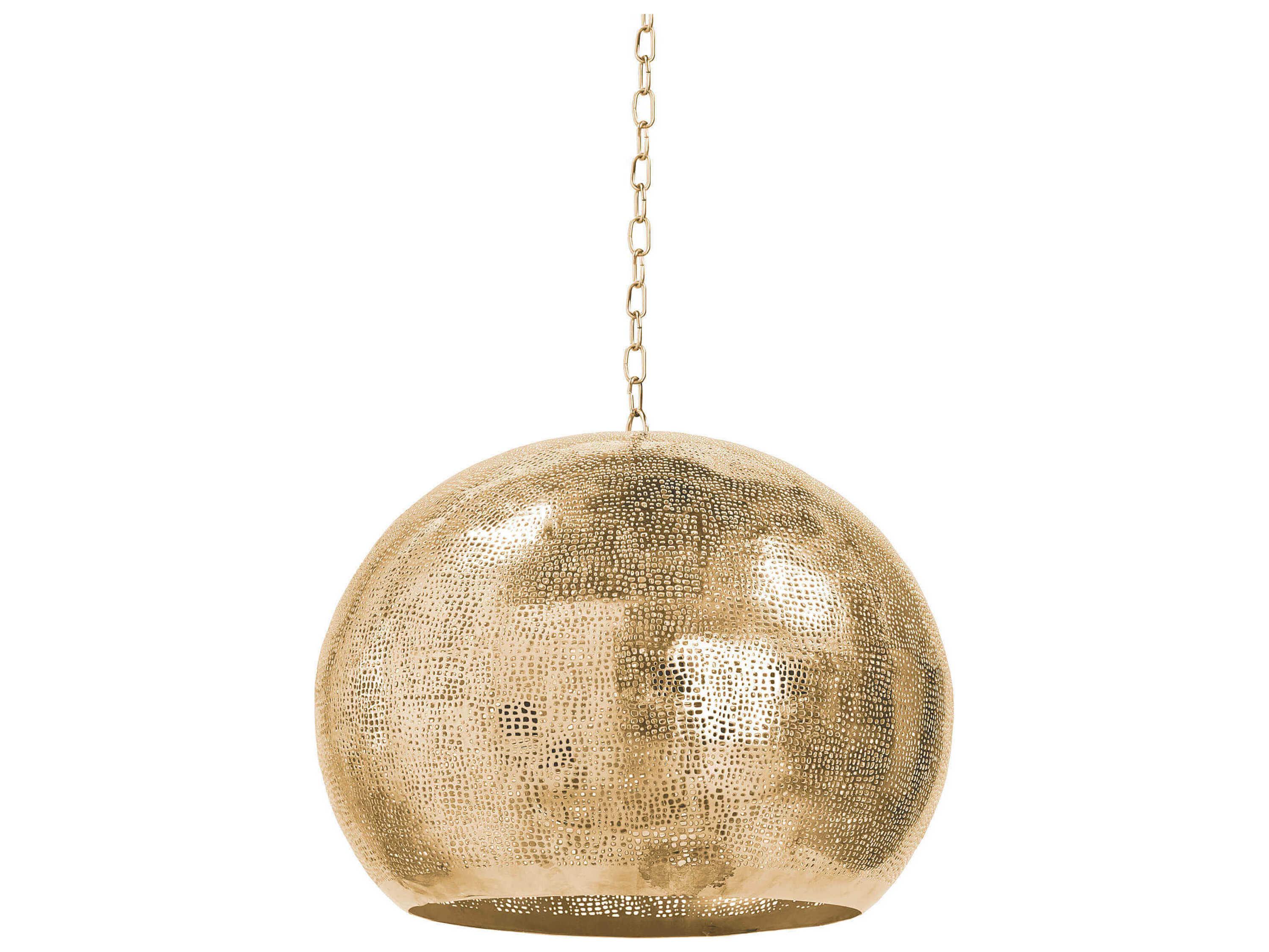 Regina Andrew 5-Light Natural Brass Globe Pendant