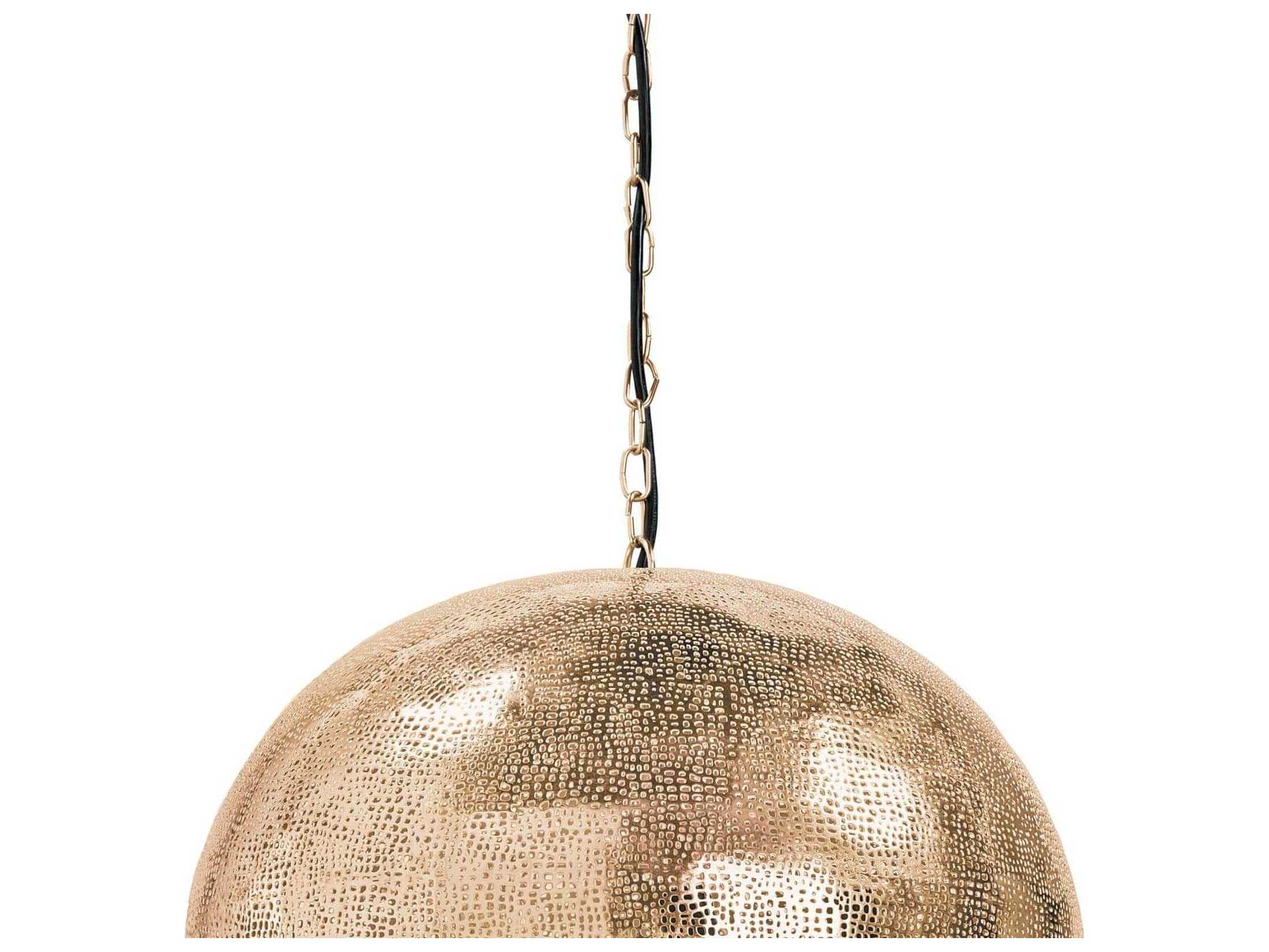 Regina Andrew 5-Light Natural Brass Globe Pendant