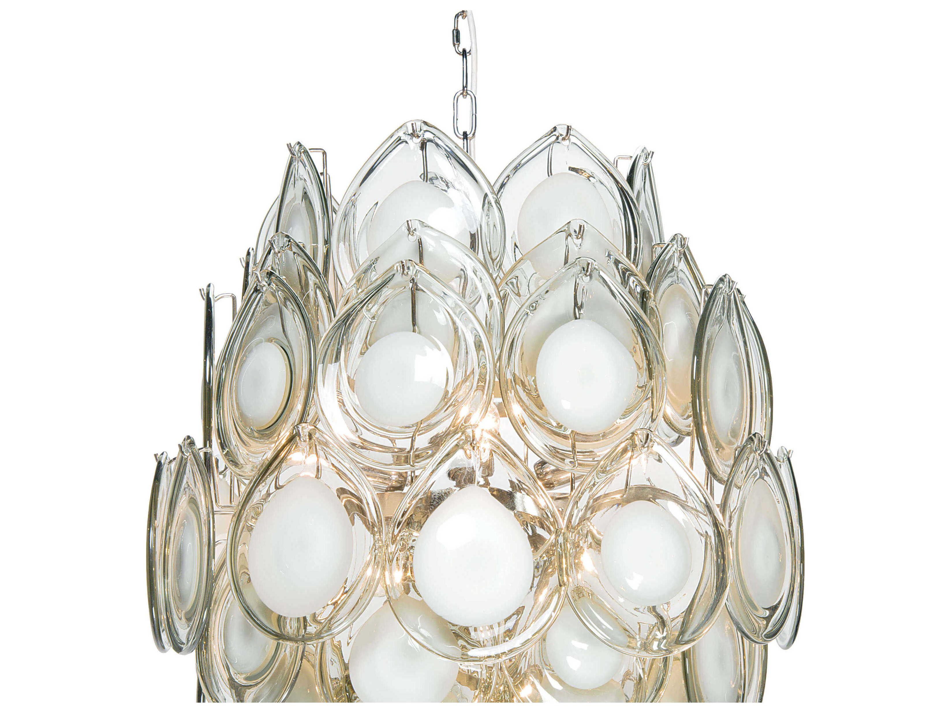 Regina Andrew 8-Light Grey Glass Chandelier