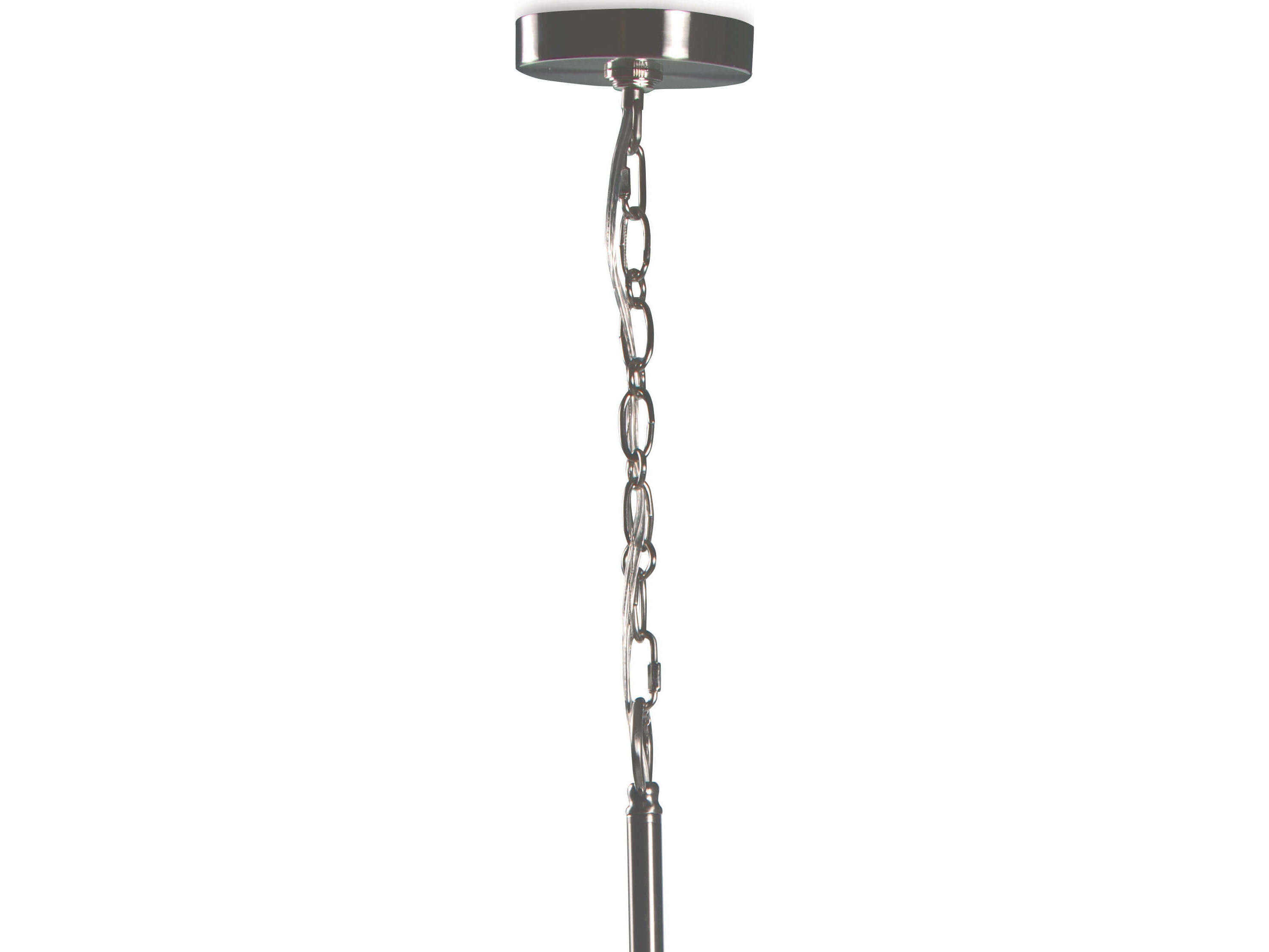 Regina Andrew Bubbles 1-Light Brushed Nickel Clear Globe Pendant