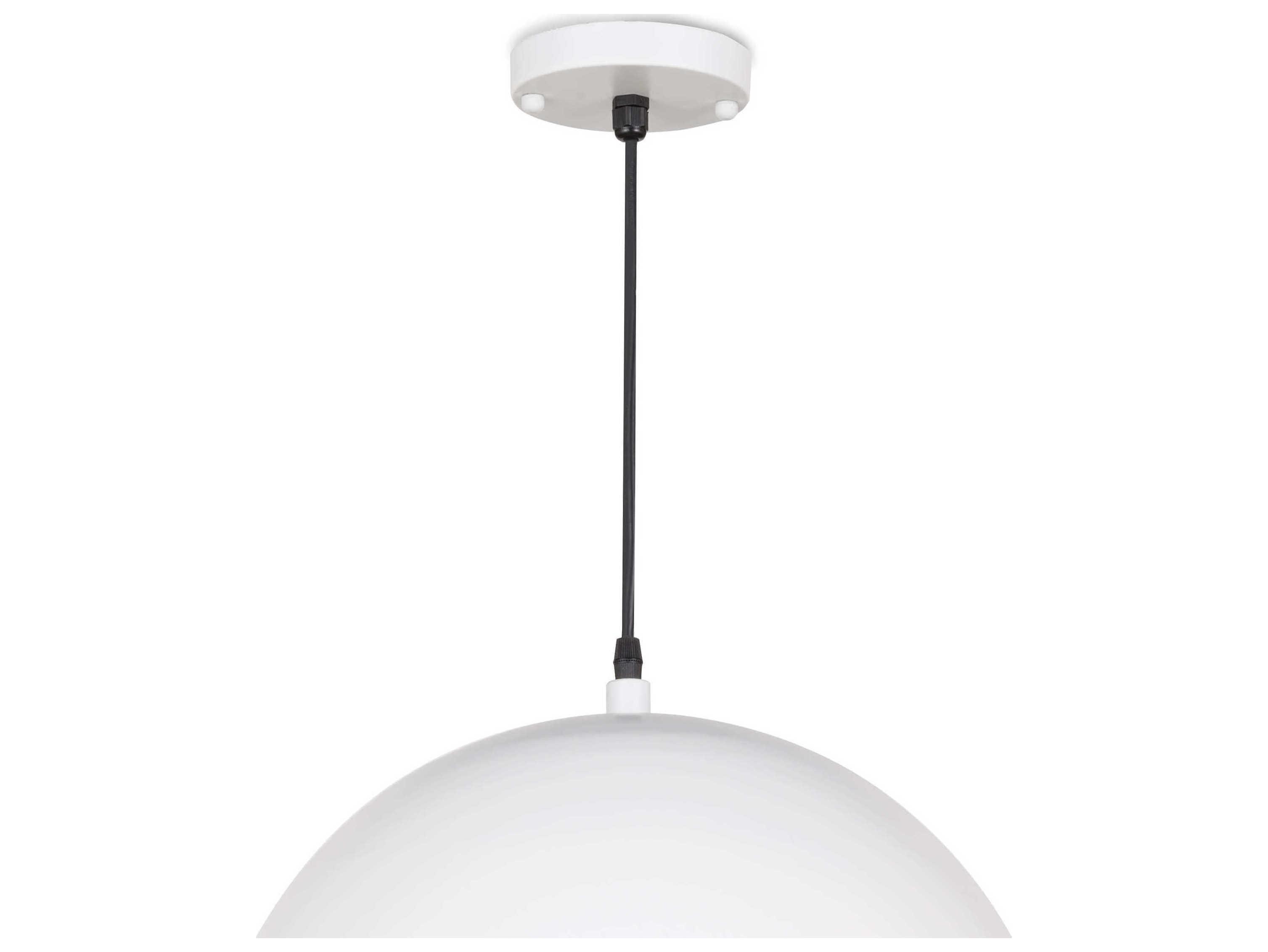 Regina Andrew Sigmund 1-Light White Dome Pendant